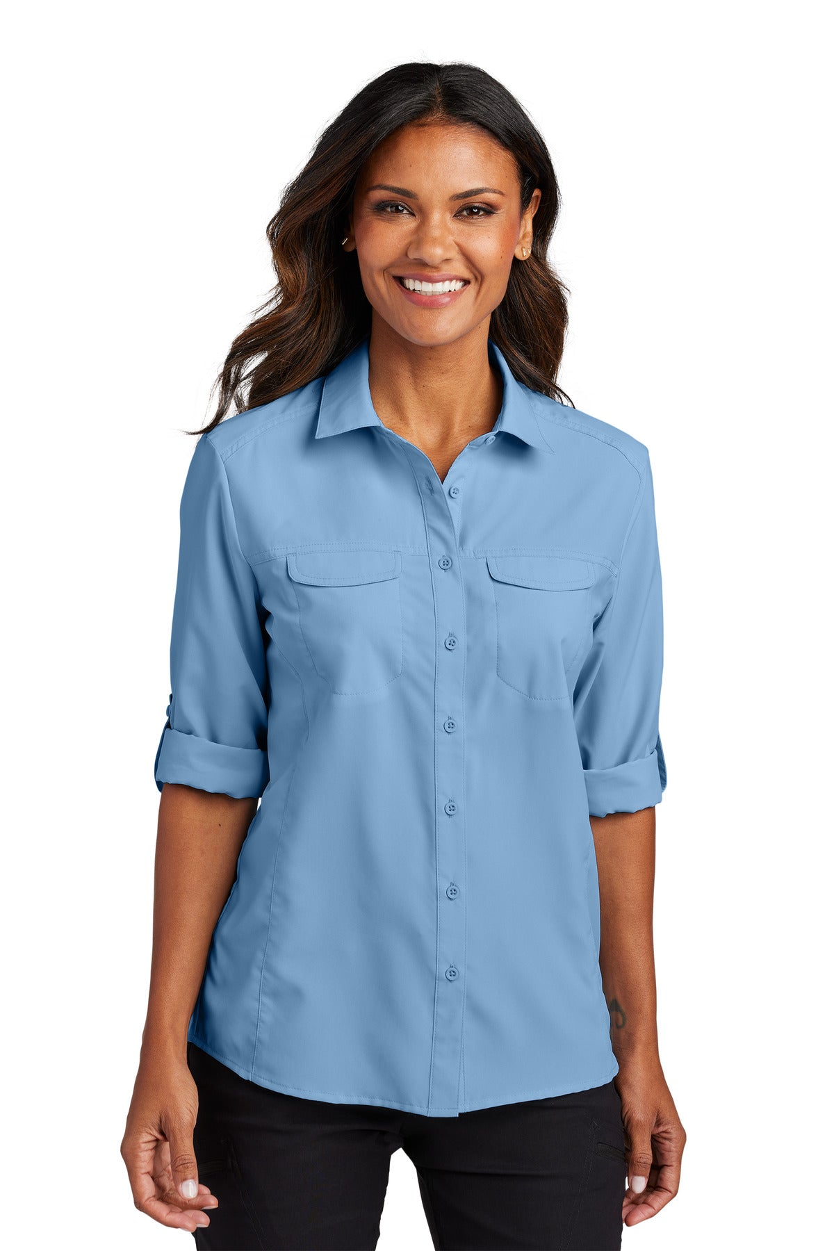 Port Authority ® Women's Long Sleeve UV Daybreak Shirt LW960 - Port Authority LW960