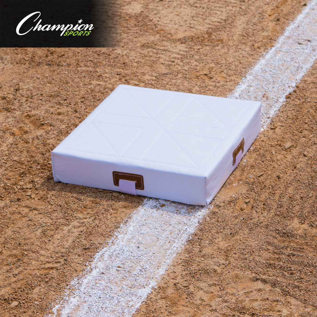 Champion Sports 15" X 15" FOAM FILLED QUILTED COVER BASE SET 2" H X 15" W X 15" L