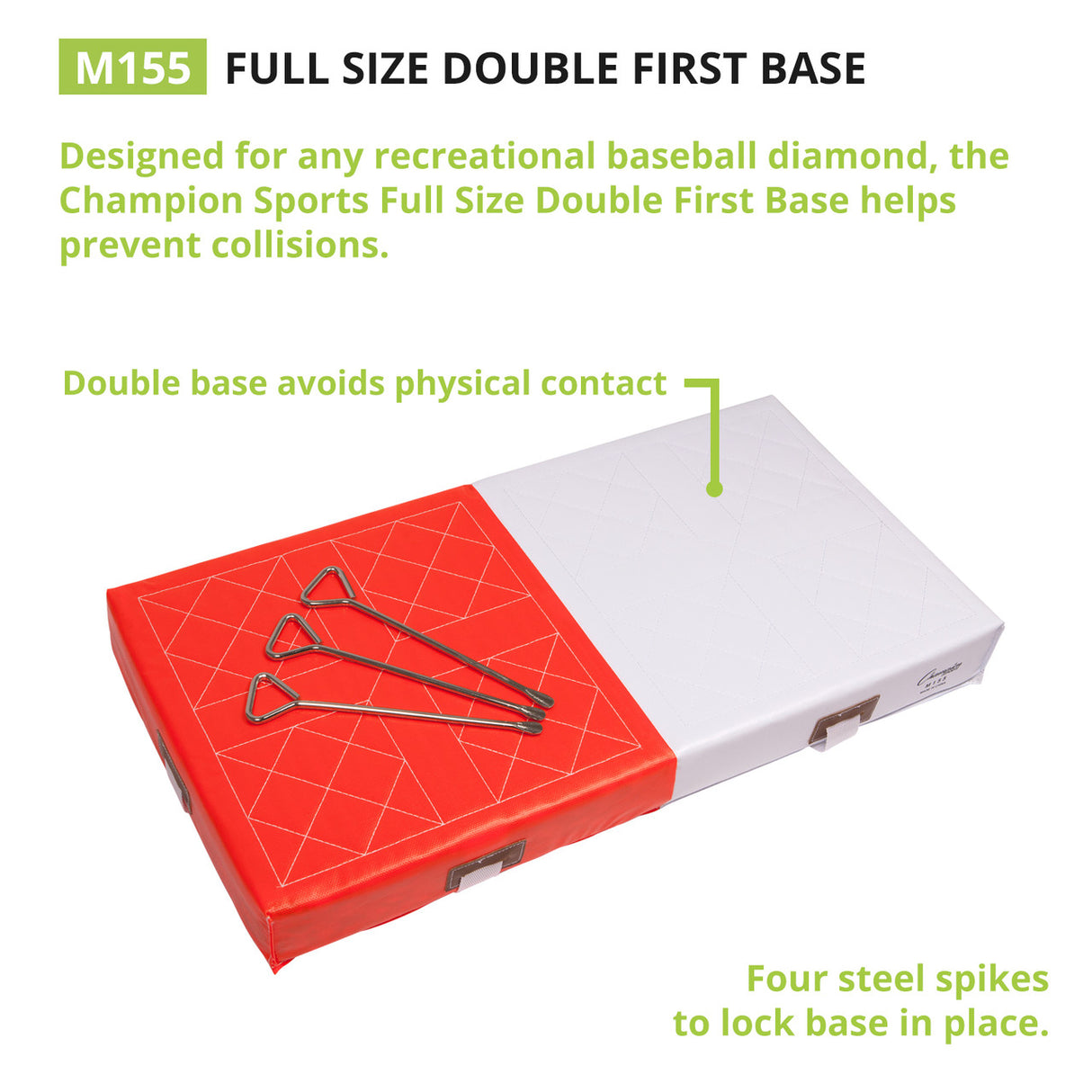 Champion Sports FULL-SIZE DOUBLE FIRST BASE