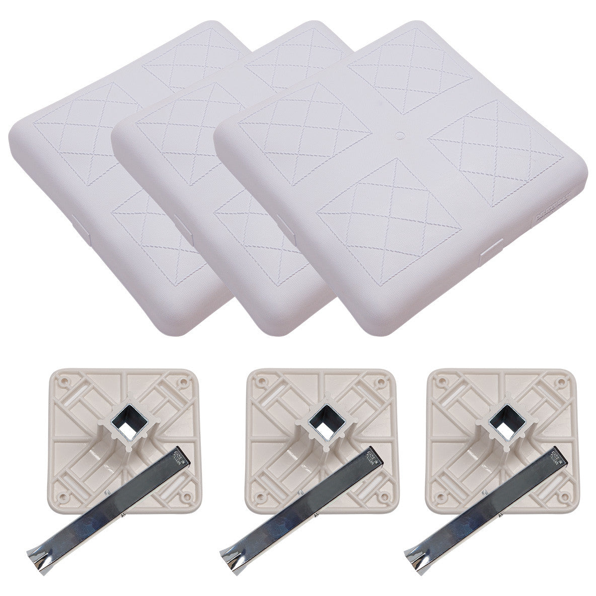 ANCHORED BASE SET WITH MOLDED SHELL