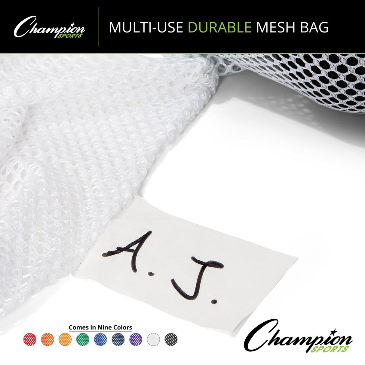 MESH EQUIPMENT BAG 18" X 12" WHITE