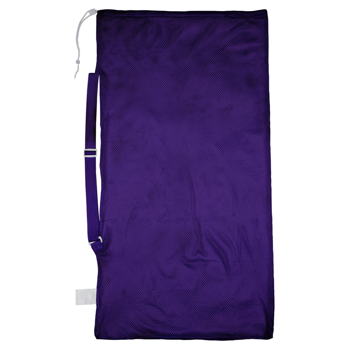 MESH EQUIPMENT BAG WITH SHOULDER STRAP WHITE
