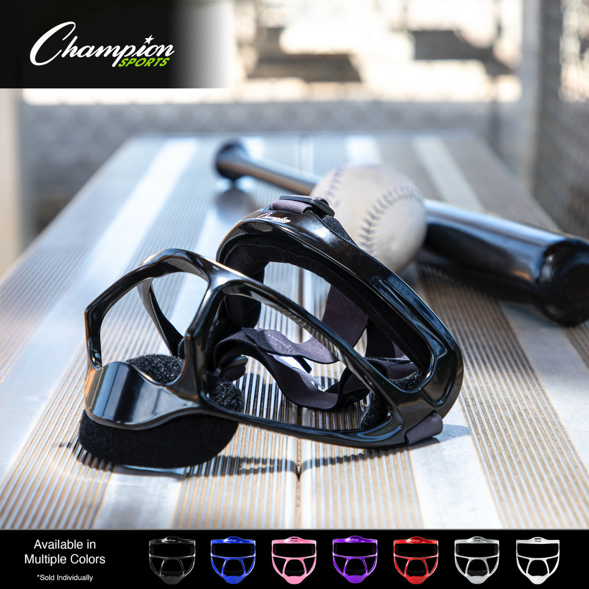 Champion Sports MAGNESIUM SOFTBALL FACEMASK ADULT/BLACK