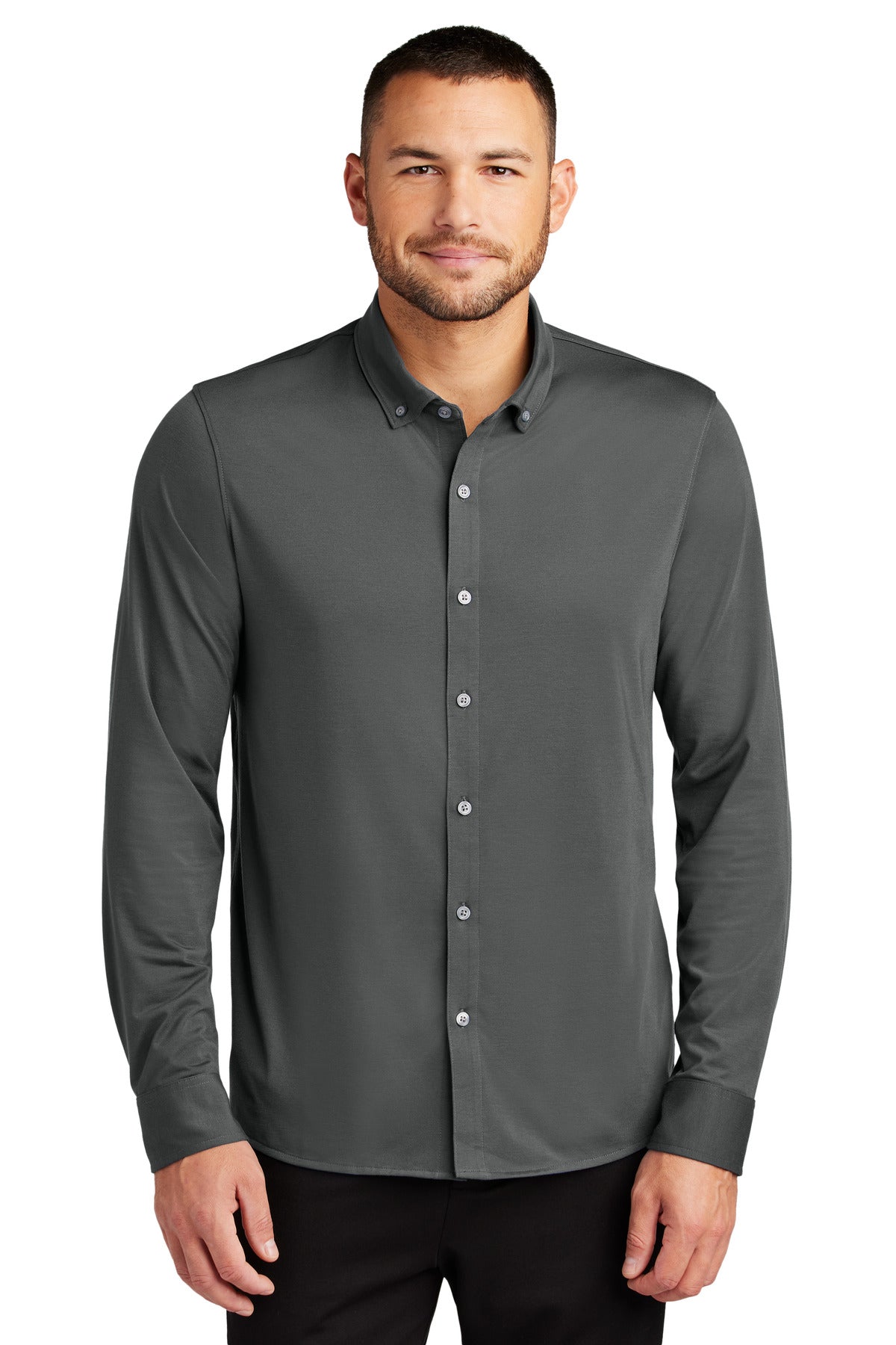 Mercer+Mettle ® Stretch Jersey Long Sleeve Shirt MM1018 - Mercer+Mettle MM1018