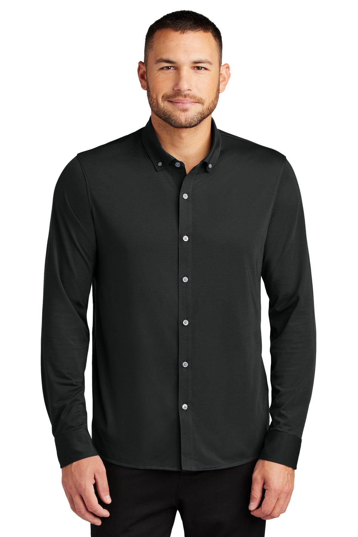 Mercer+Mettle ® Stretch Jersey Long Sleeve Shirt MM1018 - Mercer+Mettle MM1018