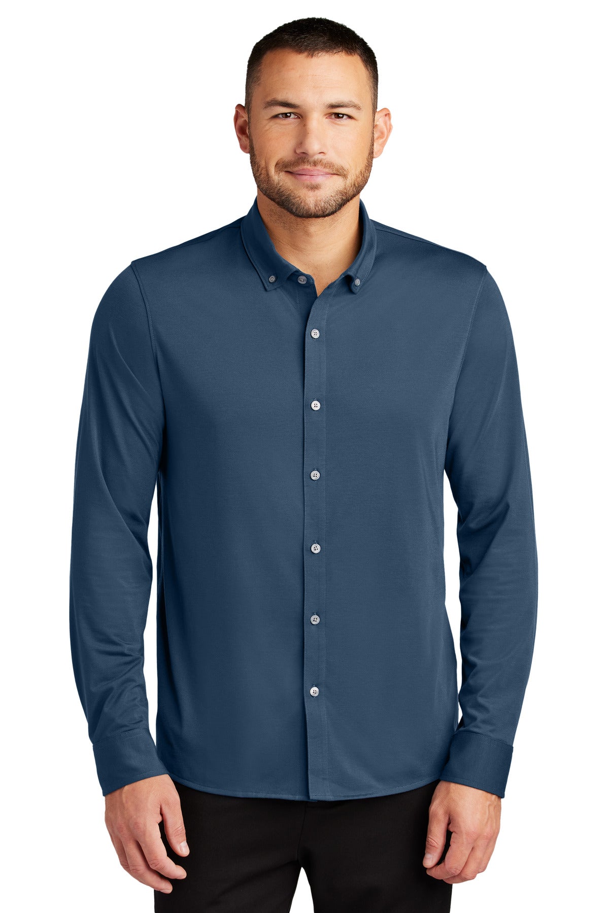 Mercer+Mettle ® Stretch Jersey Long Sleeve Shirt MM1018 - Mercer+Mettle MM1018