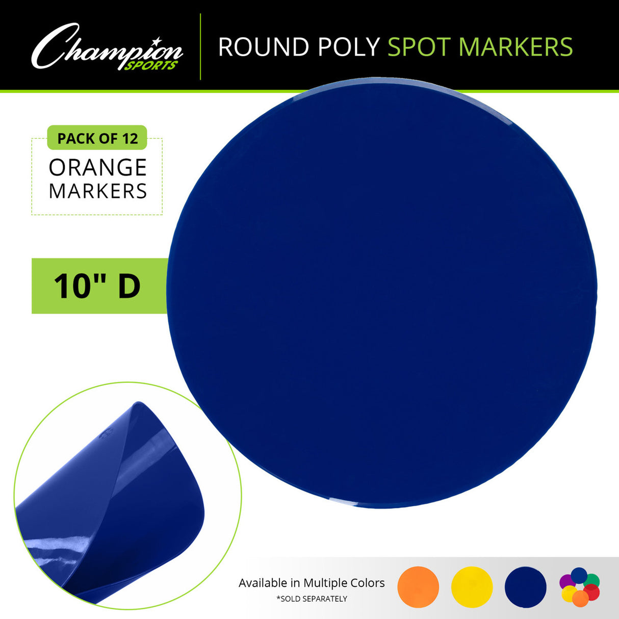 POLY SPOT MARKERS ORANGE