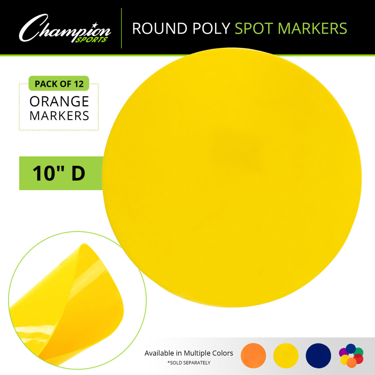 POLY SPOT MARKERS ORANGE