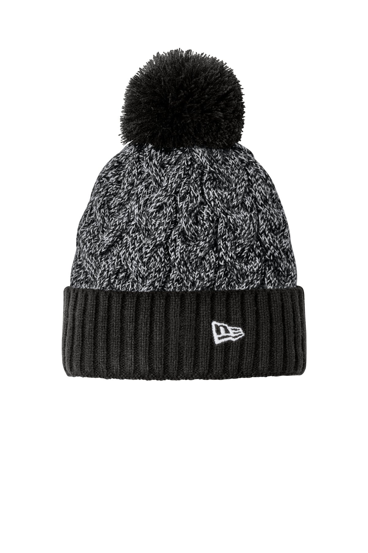 New Era NE910 Marled Knit Pom Beanie