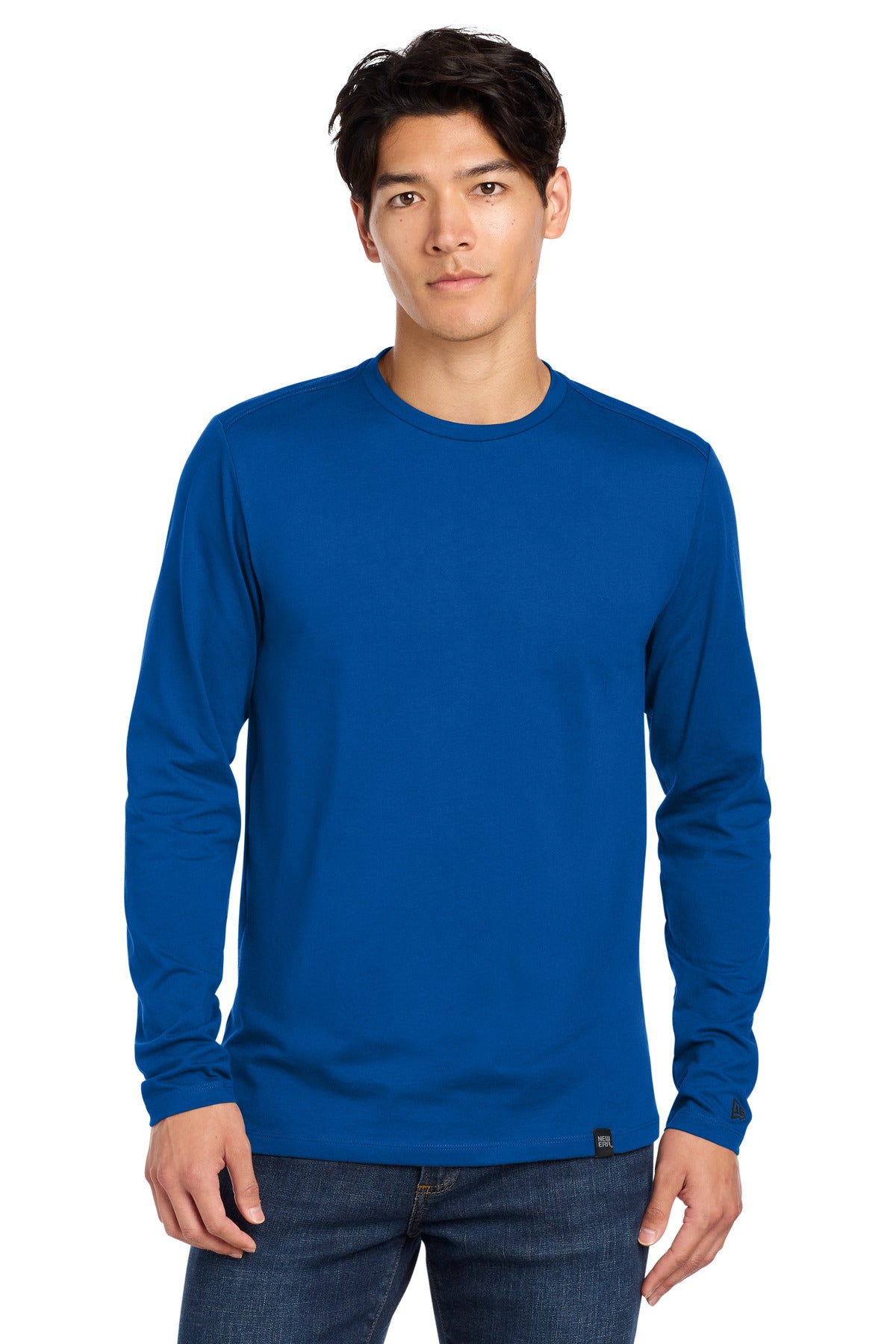 New Era NEA102 Heritage Blend Long Sleeve Crew Tee