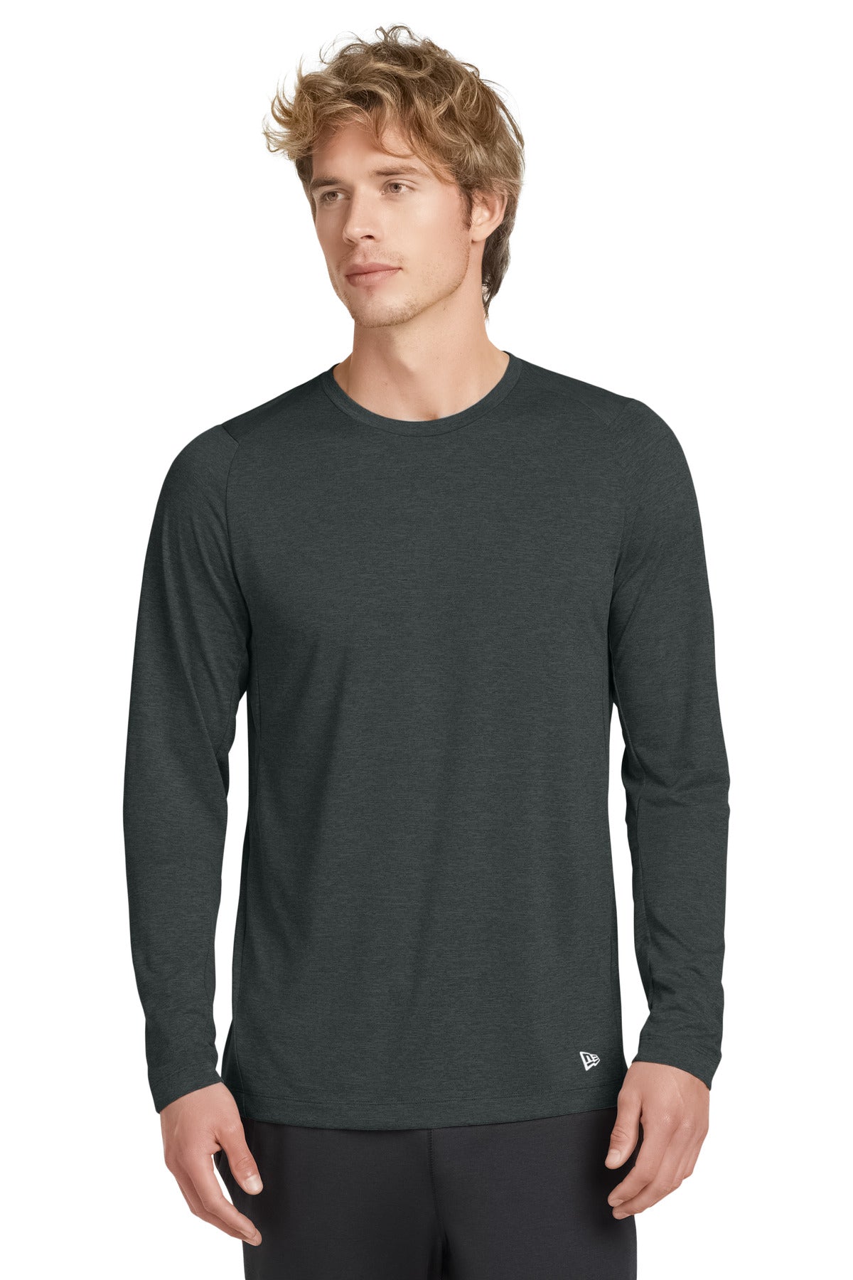 New Era NEA201 Performance Long Sleeve Crew Tee