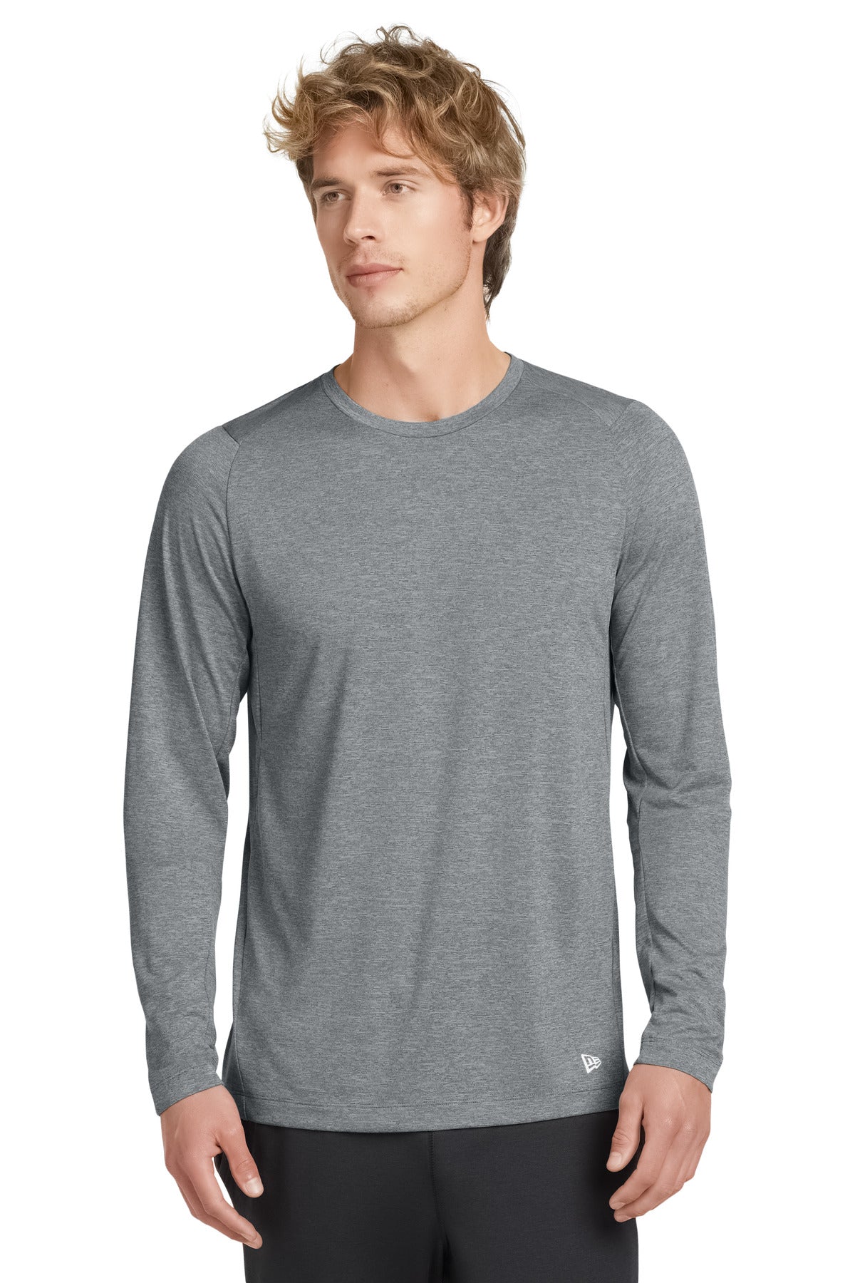New Era NEA201 Performance Long Sleeve Crew Tee