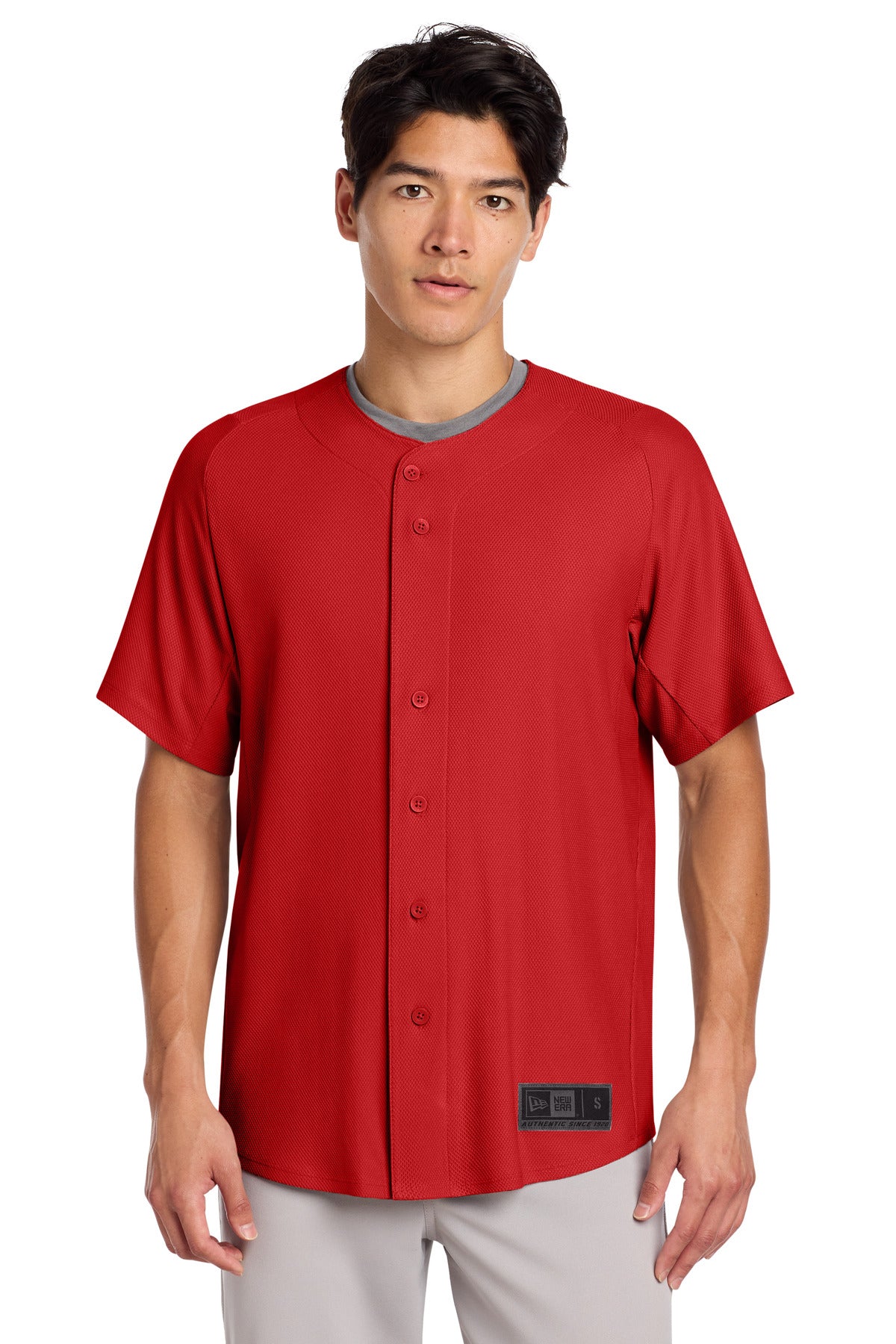 New Era NEA220 Diamond Era Full-Button Jersey