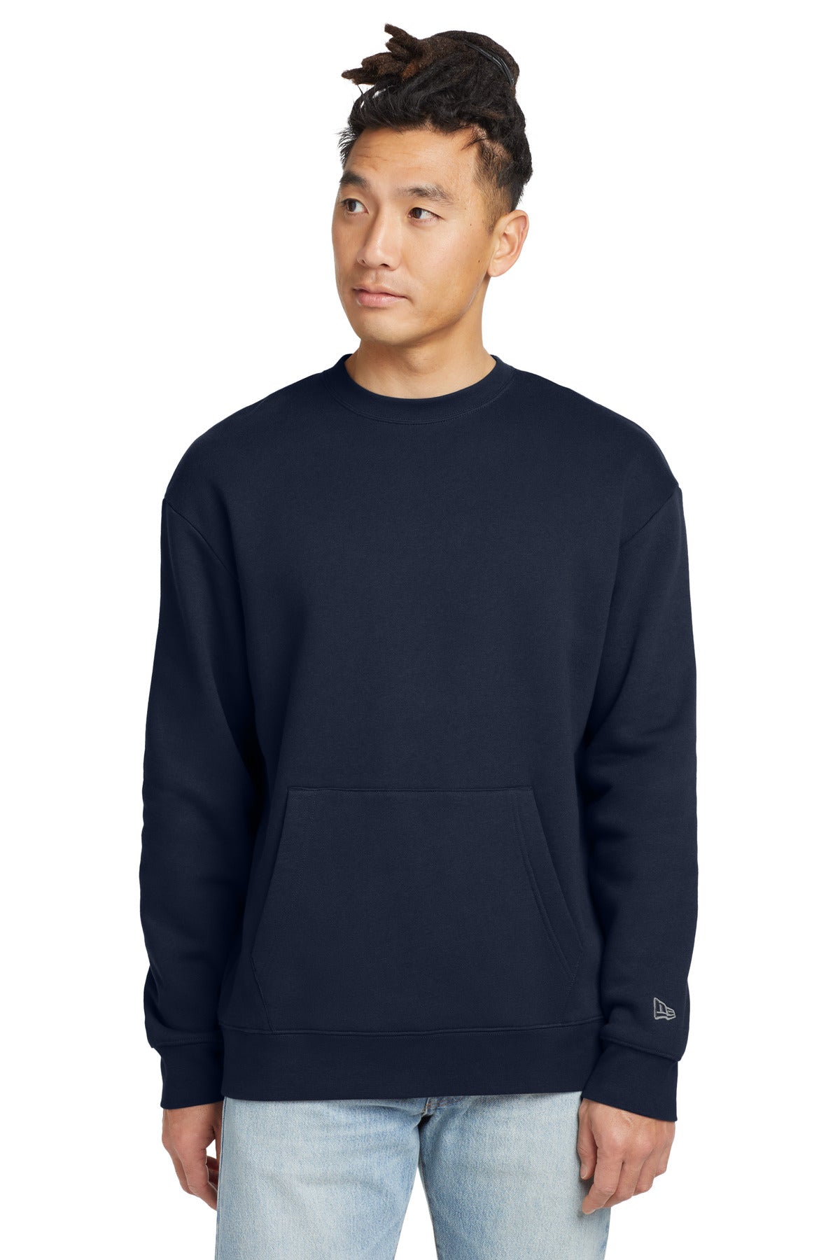 New Era NEA527 Heritage Fleece Pocket Crew