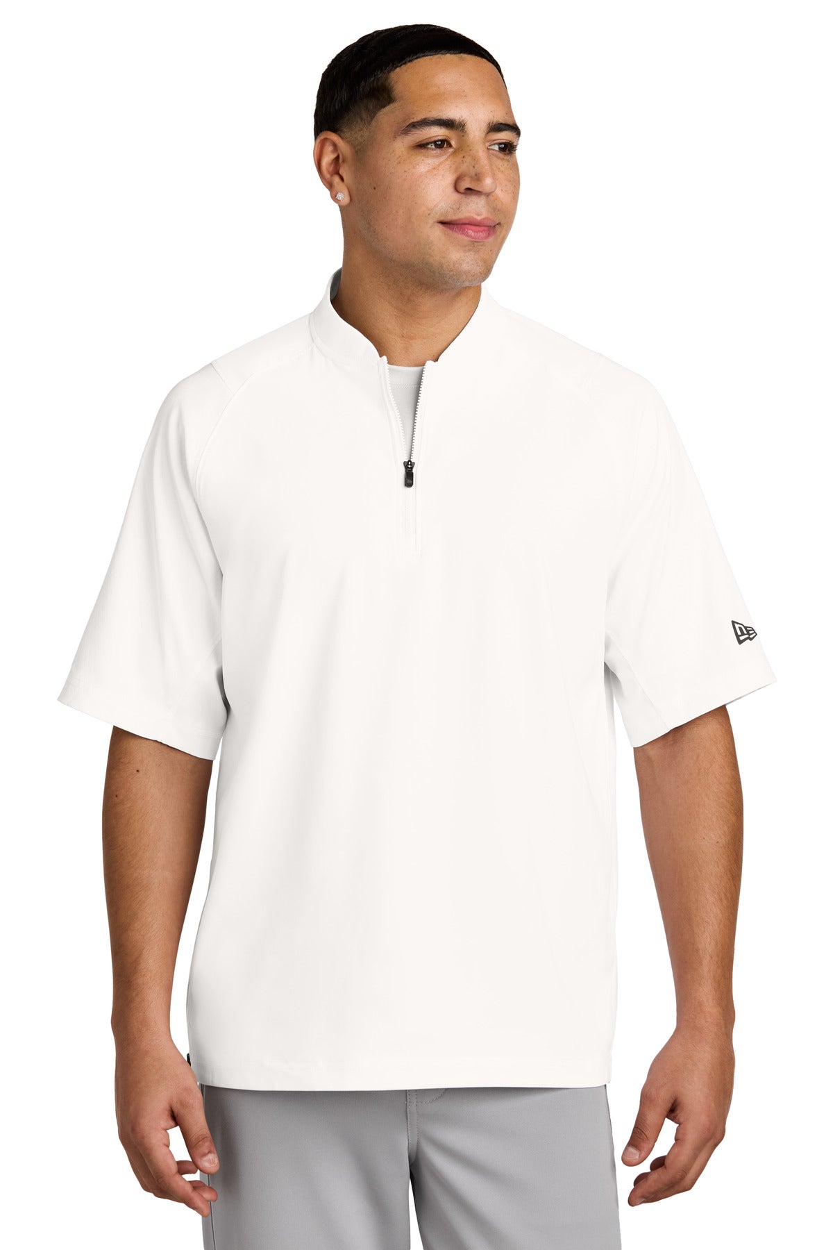 New Era NEA600 Cage Short Sleeve 1/4-Zip Jacket