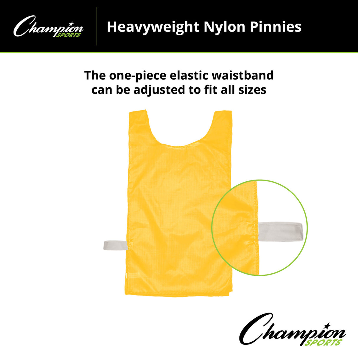HEAVYWEIGHT NYLON PINNIES, YOUTH BLUE