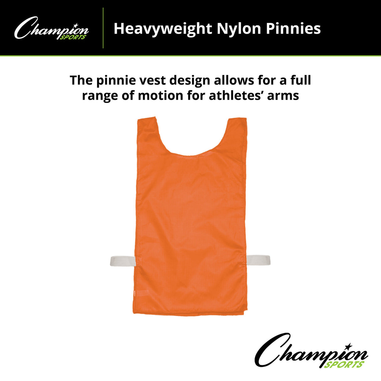 HEAVYWEIGHT NYLON PINNIES, YOUTH BLUE
