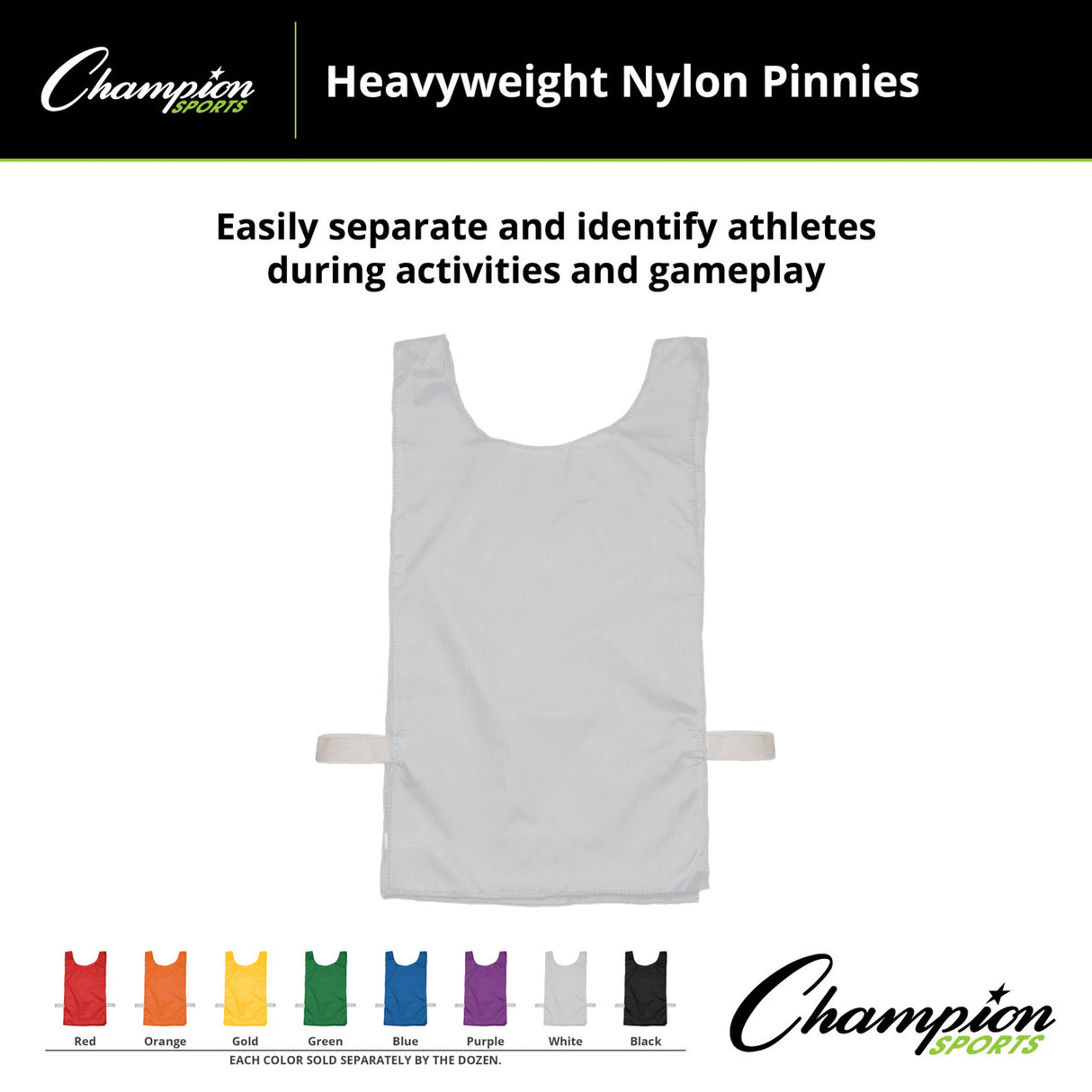 HEAVYWEIGHT NYLON PINNIES, YOUTH BLUE