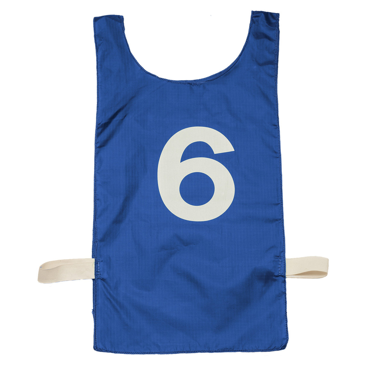 NUMBERED HEAVYWEIGHT NYLON PINNIES, YOUTH RED