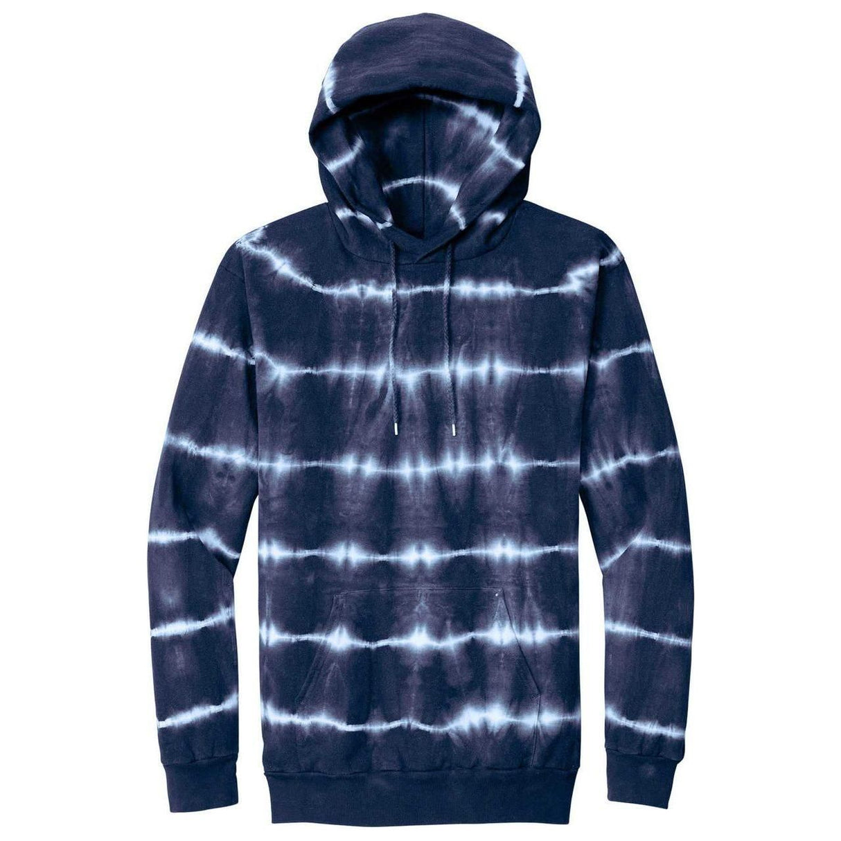 Joe's USA Allover Stripe Tie-Dye Hooded Sweatshirt Joe's USA Navy/White Small