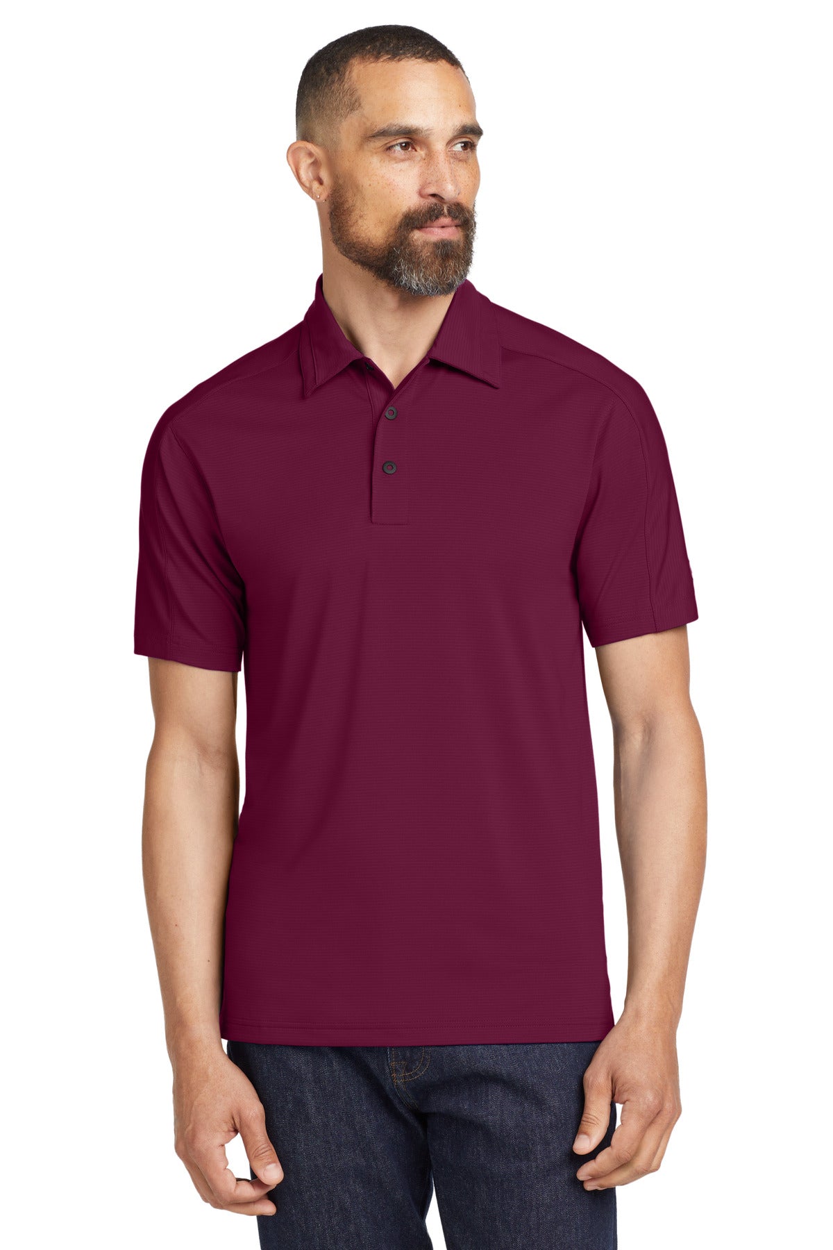 OGIO OG1030 Linear Textured Stripe Performance Polo