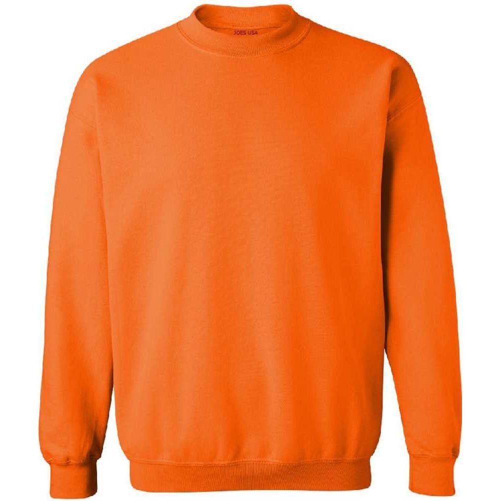 Joe's USA - Safety Green and Orange Crewneck Sweatshirts - Sweatshirts in Sizes S-5XL My Store