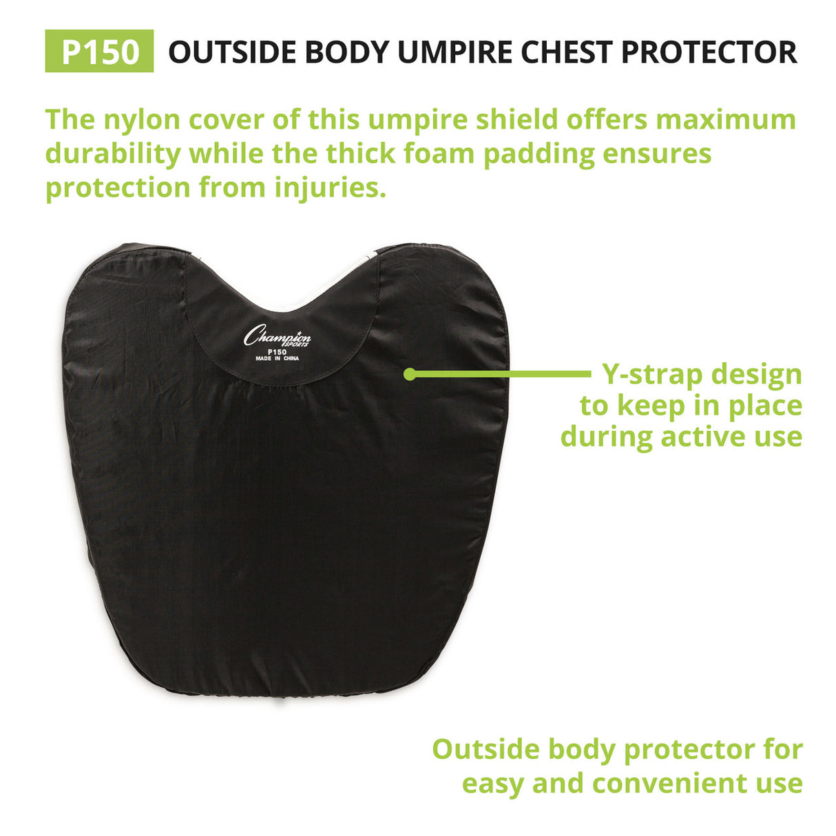 Champion Sports OUTSIDE BODY UMPIRE CHEST PROTECTOR