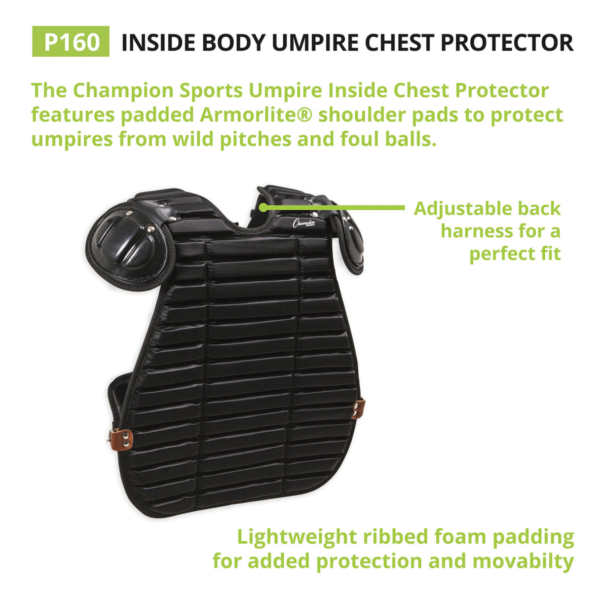 Champion Sports INSIDE BODY UMPIRE CHEST PROTECTOR