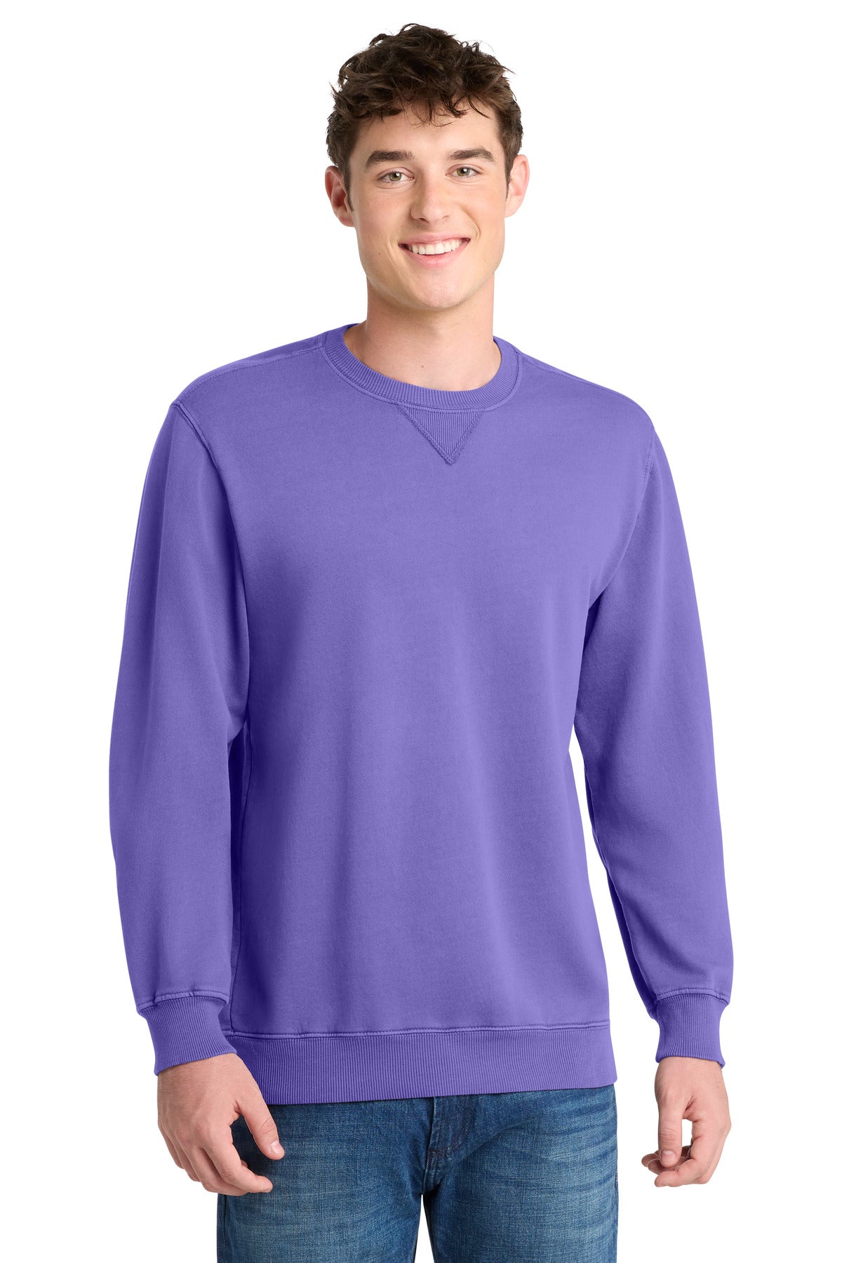 Port & Company PC098 Beach Wash Garment-Dyed Crewneck Sweatshirt | Port & Co PC098
