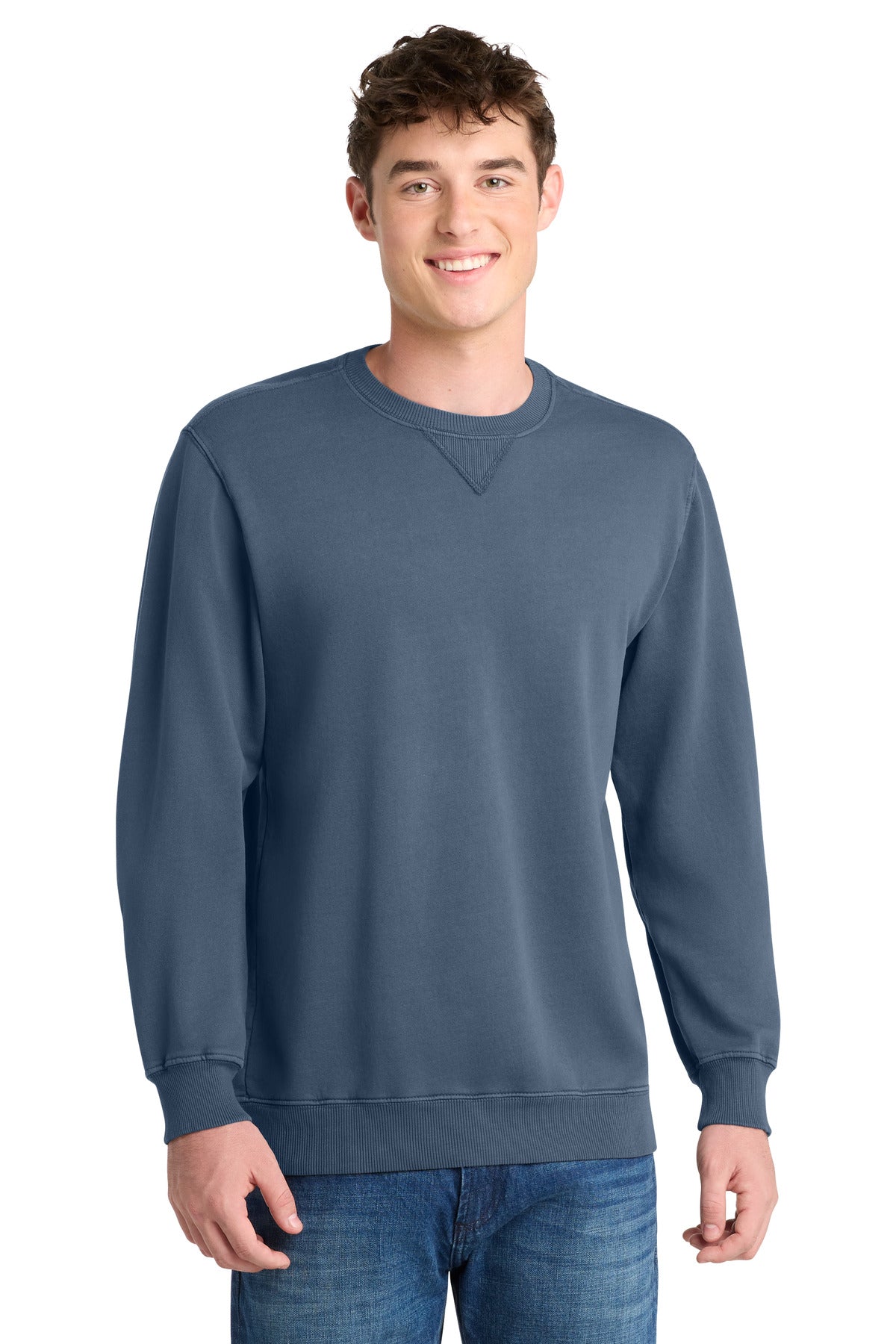 Port & Company PC098 Beach Wash Garment-Dyed Crewneck Sweatshirt | Port & Co PC098