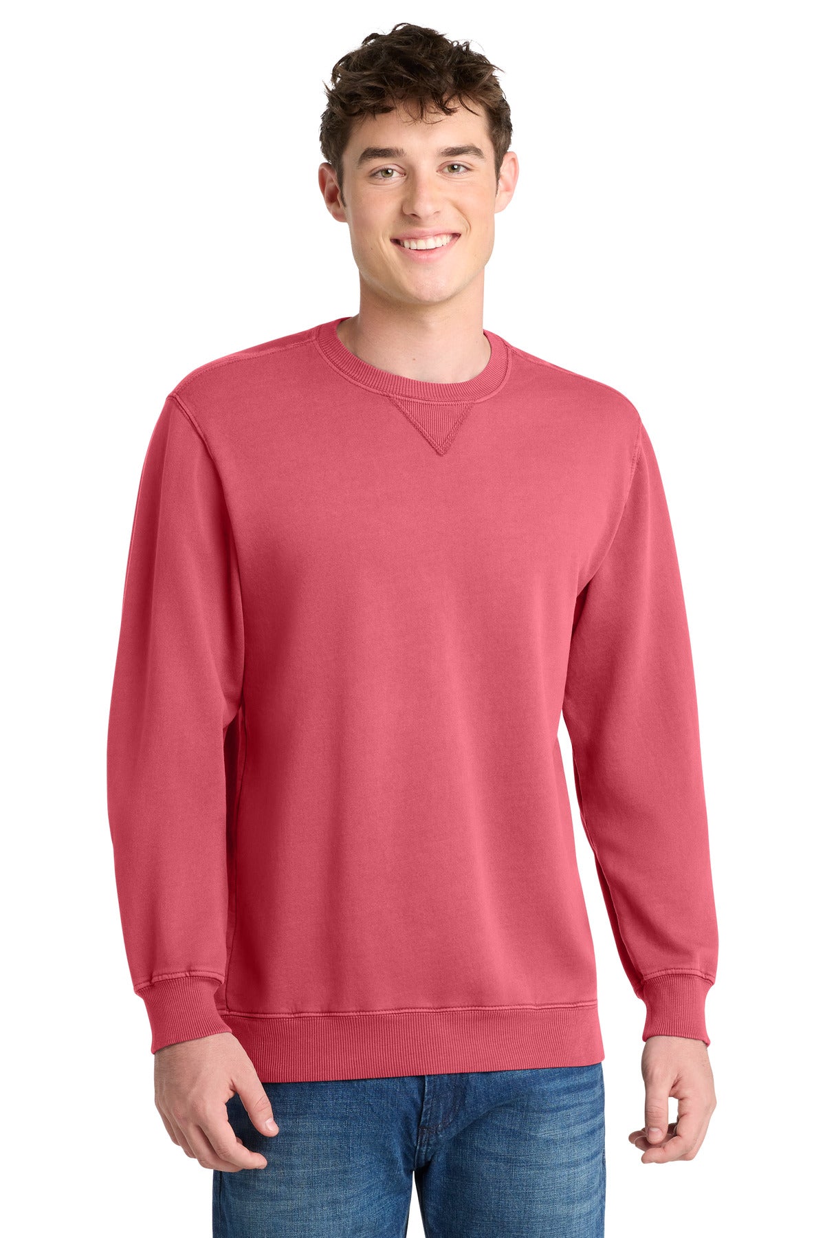 Port & Company PC098 Beach Wash Garment-Dyed Crewneck Sweatshirt | Port & Co PC098