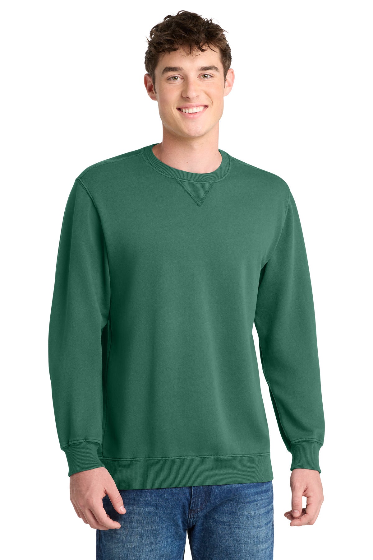 Port & Co ™ Beach Wash ® Garment-Dyed Crewneck Sweatshirt PC098 - Port & Company PC098