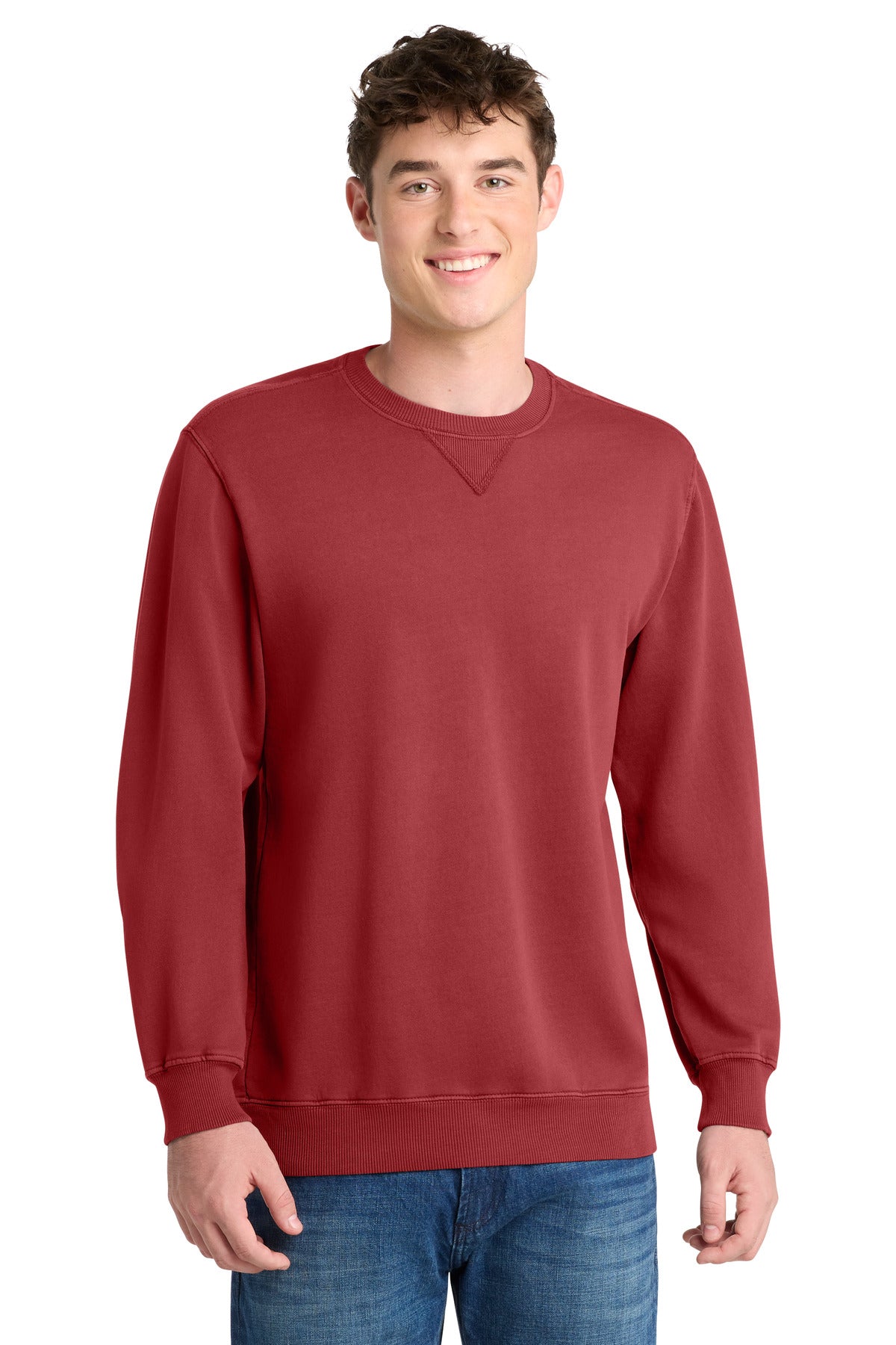 Port & Co ™ Beach Wash ® Garment-Dyed Crewneck Sweatshirt PC098 - Port & Company PC098