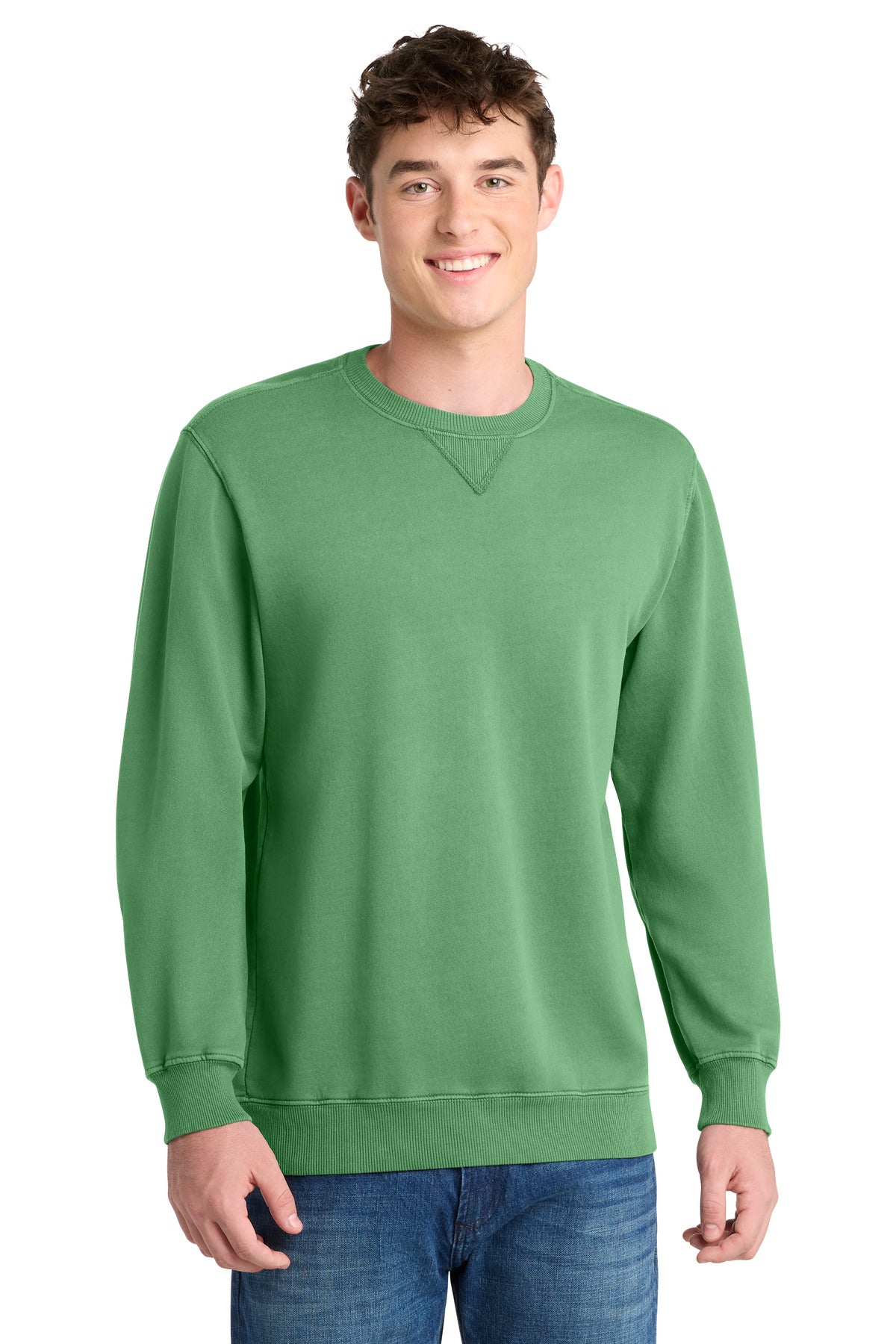 Port & Company PC098 Beach Wash Garment-Dyed Crewneck Sweatshirt | Port & Co PC098