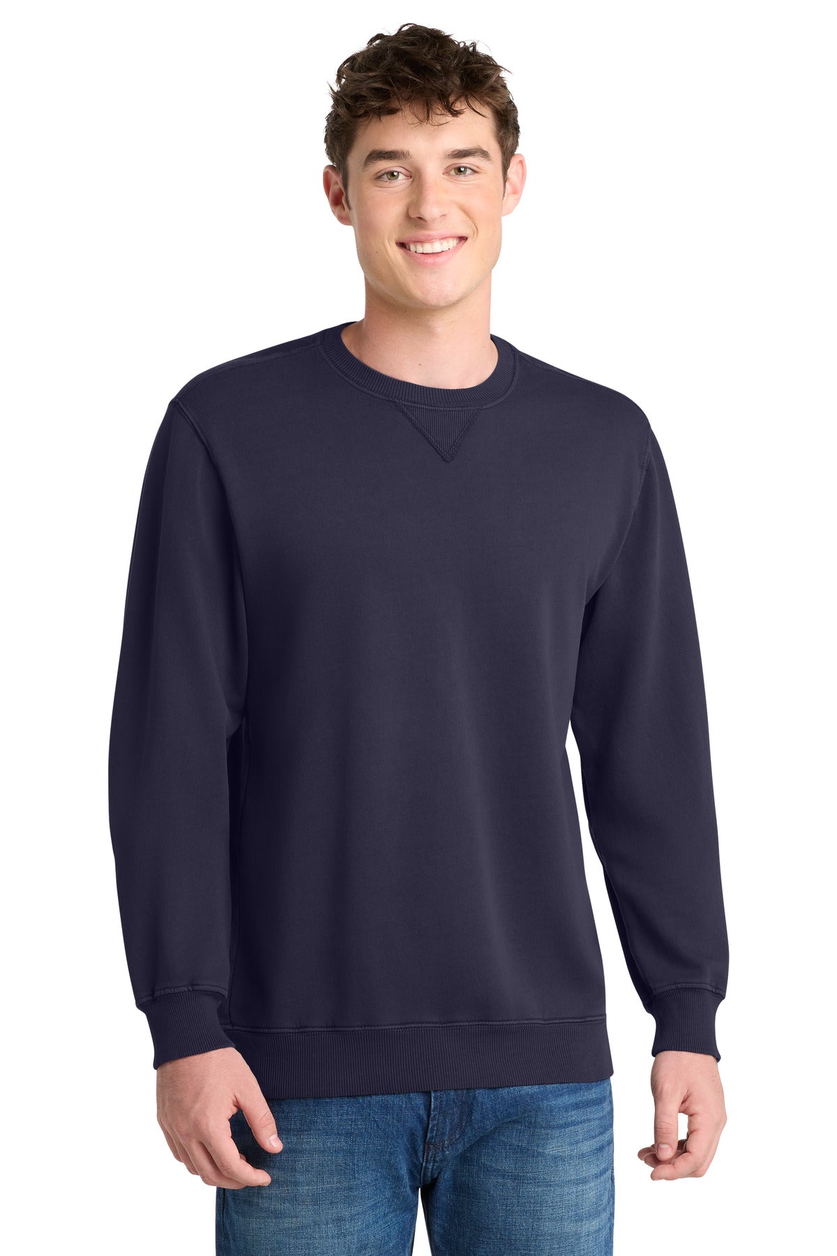 Port & Co ™ Beach Wash ® Garment-Dyed Crewneck Sweatshirt PC098 - Port & Company PC098