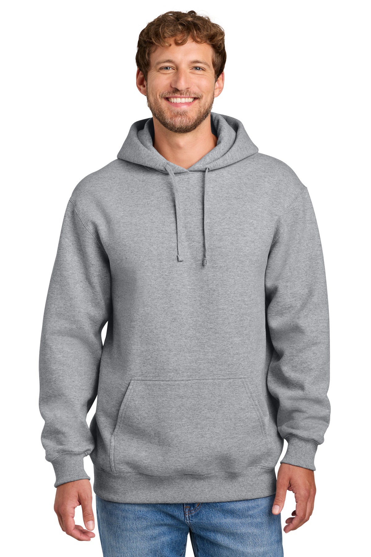 Port & Co PC107H Foundation Fleece Pullover Hooded Sweatshirt