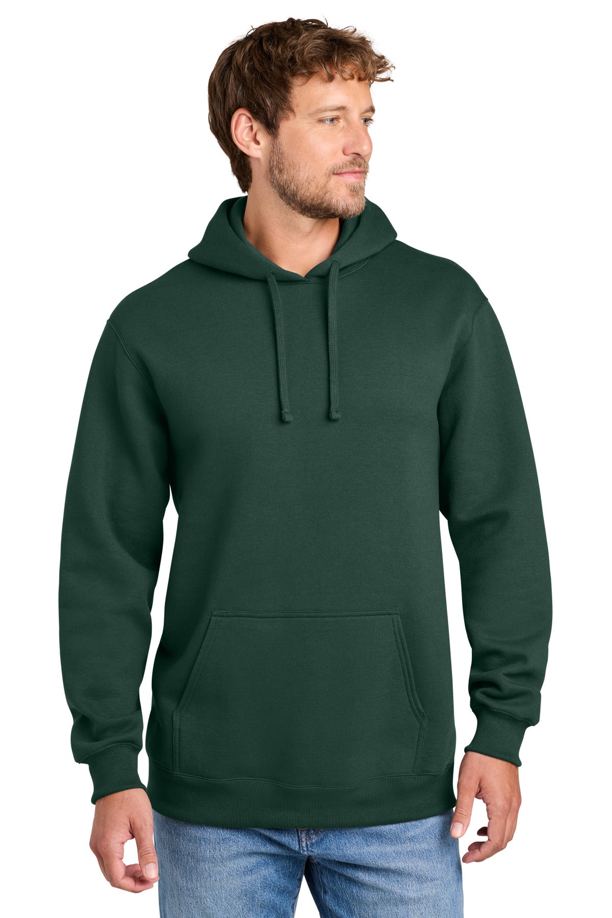 Port & Co PC107H Foundation Fleece Pullover Hooded Sweatshirt