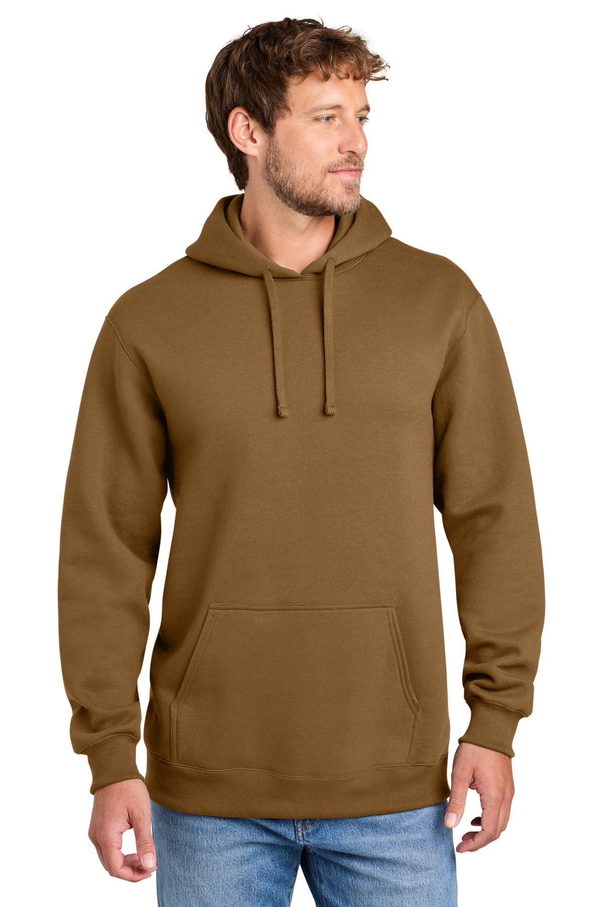Port & Co PC107H Foundation Fleece Pullover Hooded Sweatshirt