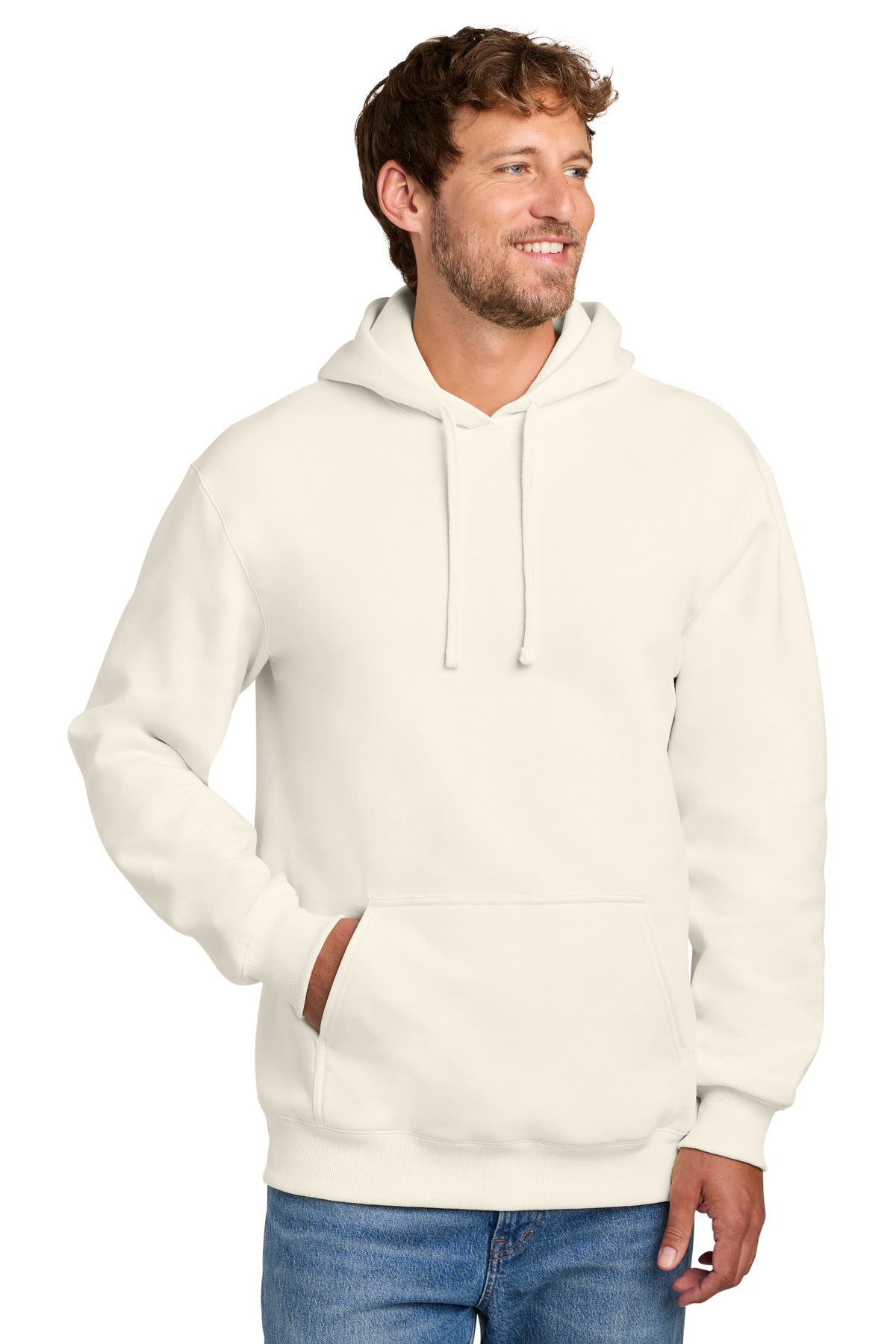 Port & Co PC107H Foundation Fleece Pullover Hooded Sweatshirt