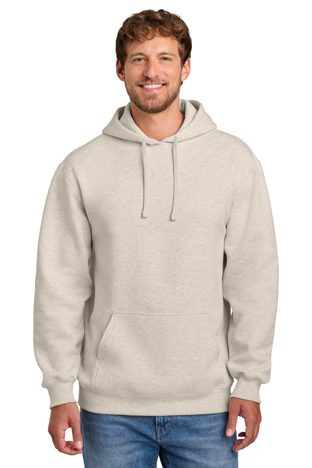 Port & Co PC107H Foundation Fleece Pullover Hooded Sweatshirt
