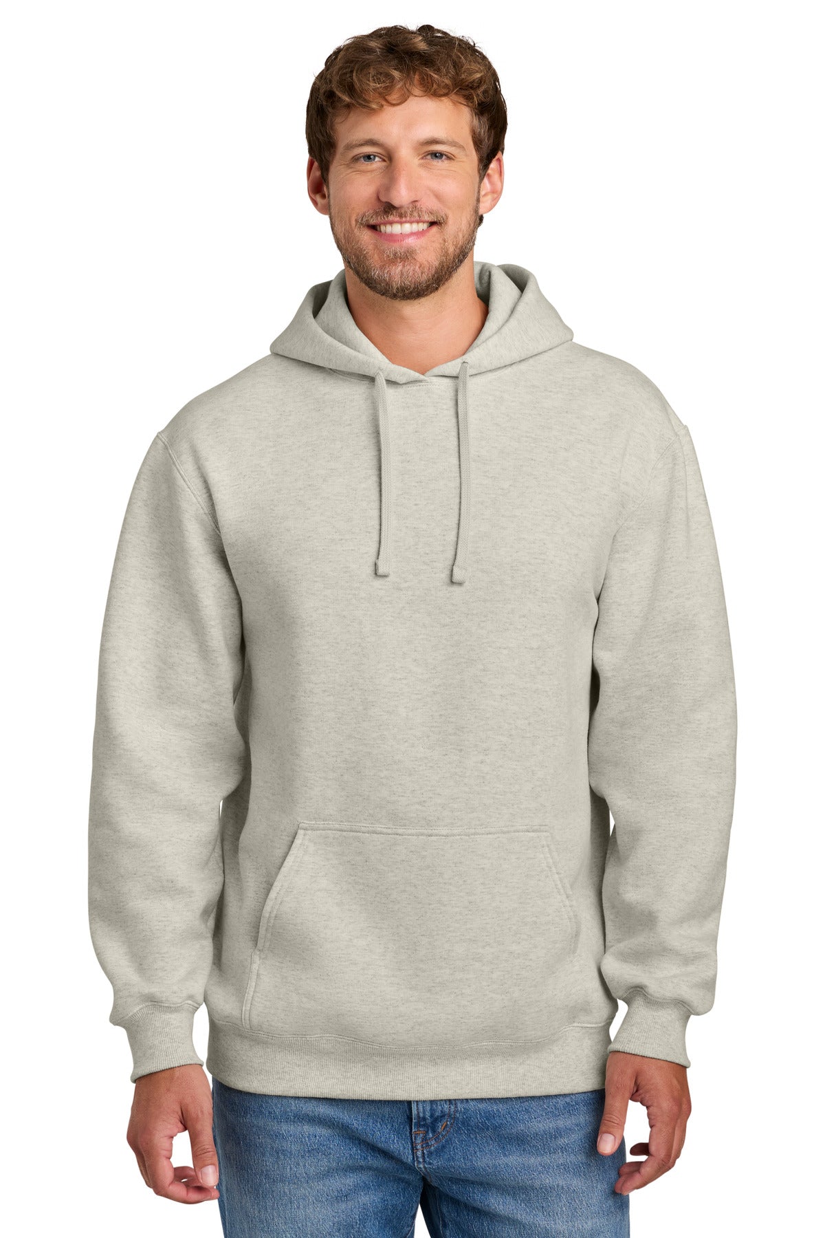 Port & Co PC107H Foundation Fleece Pullover Hooded Sweatshirt