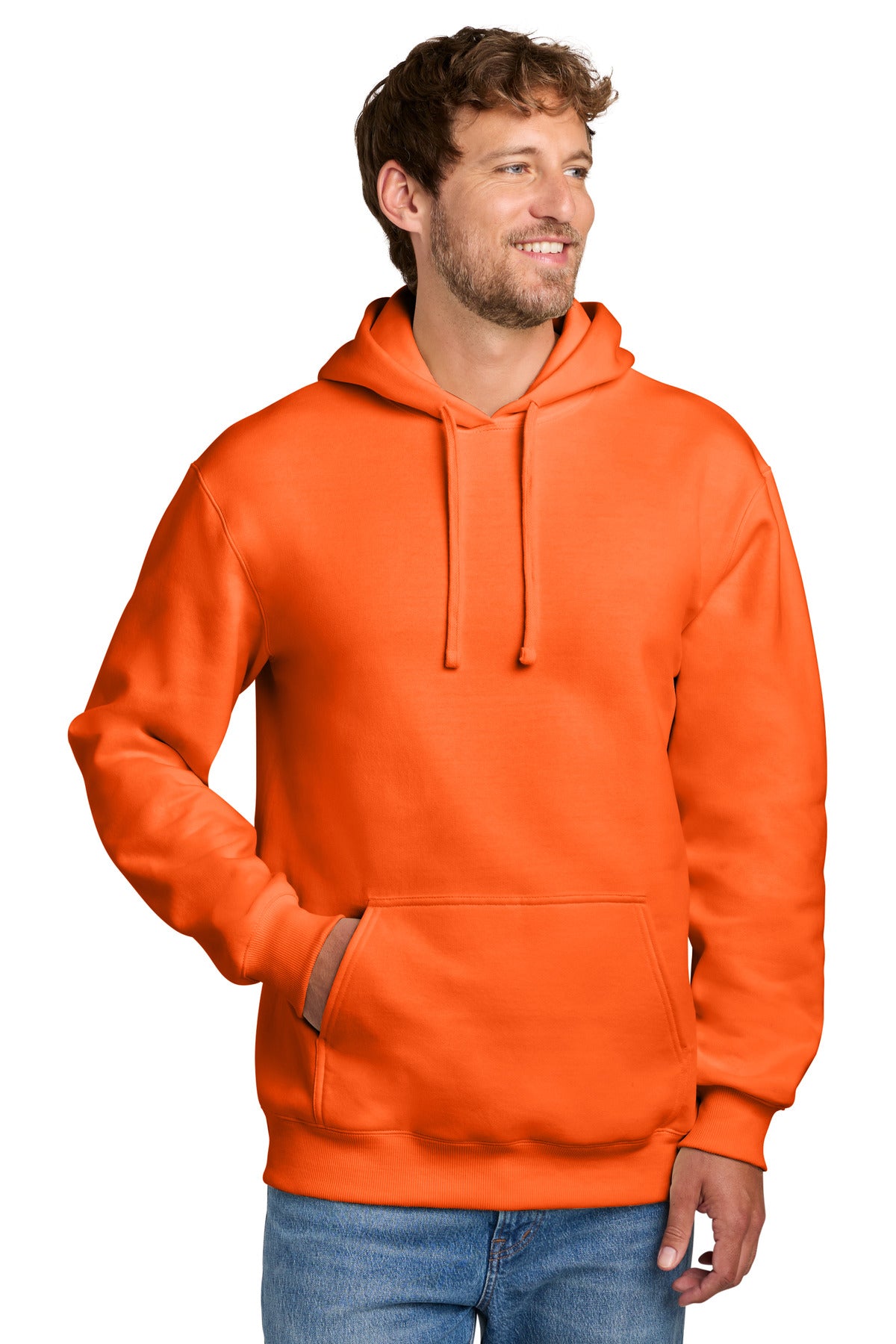 Port & Co PC107H Foundation Fleece Pullover Hooded Sweatshirt