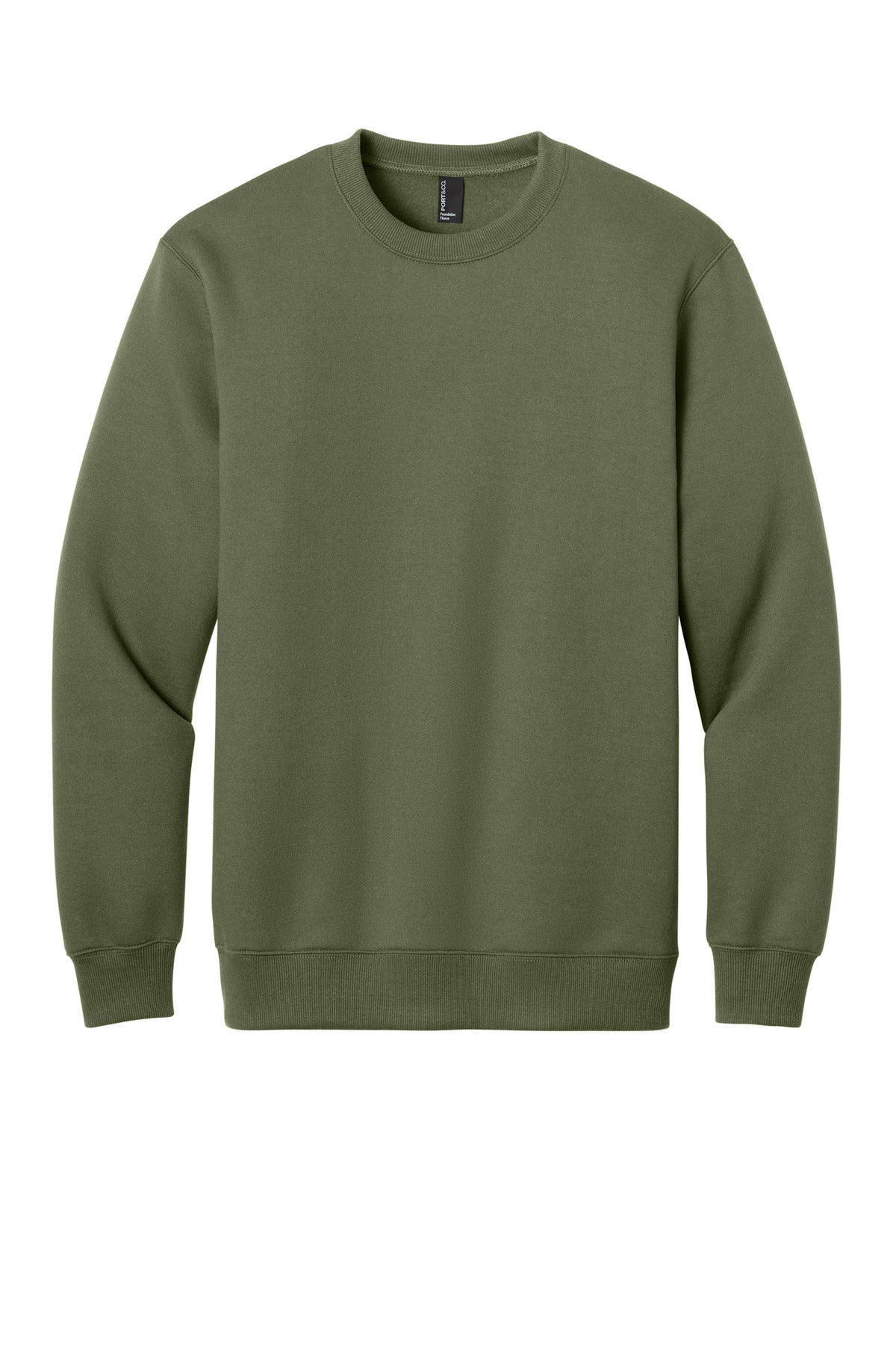 Port & Co PC107 Foundation Fleece Pullover Crewneck Sweatshirt
