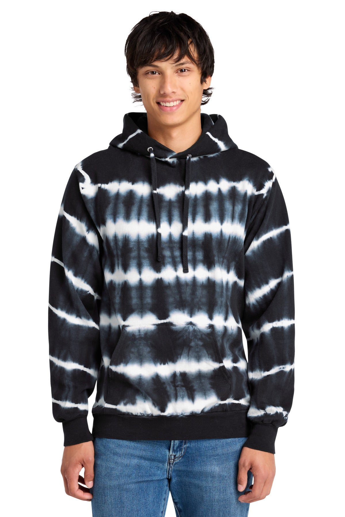 Port & Company PC143 Allover Stripe Tie-Dye Fleece | Port & Co PC143