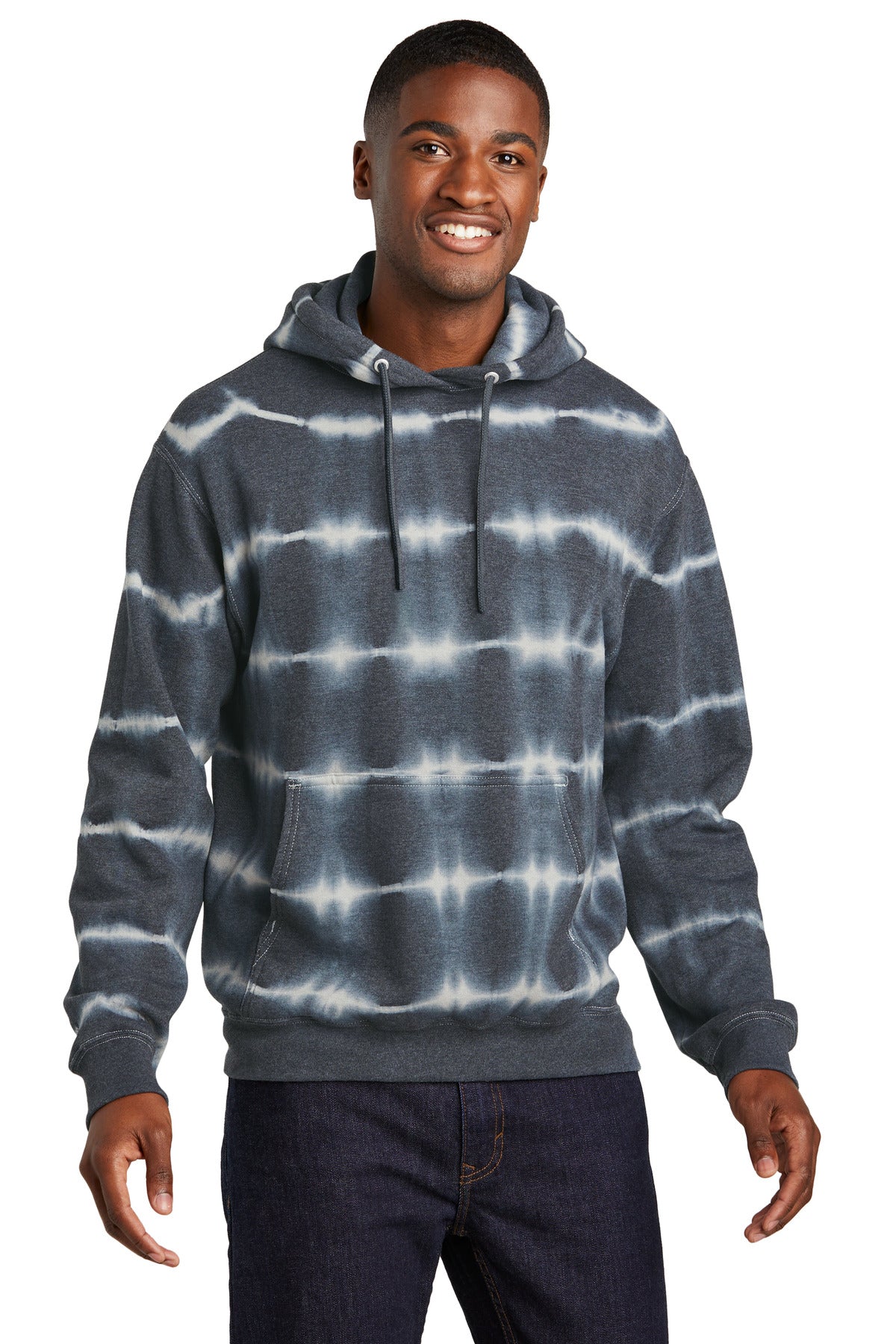 Port & Company PC143 Allover Stripe Tie-Dye Fleece | Port & Co PC143