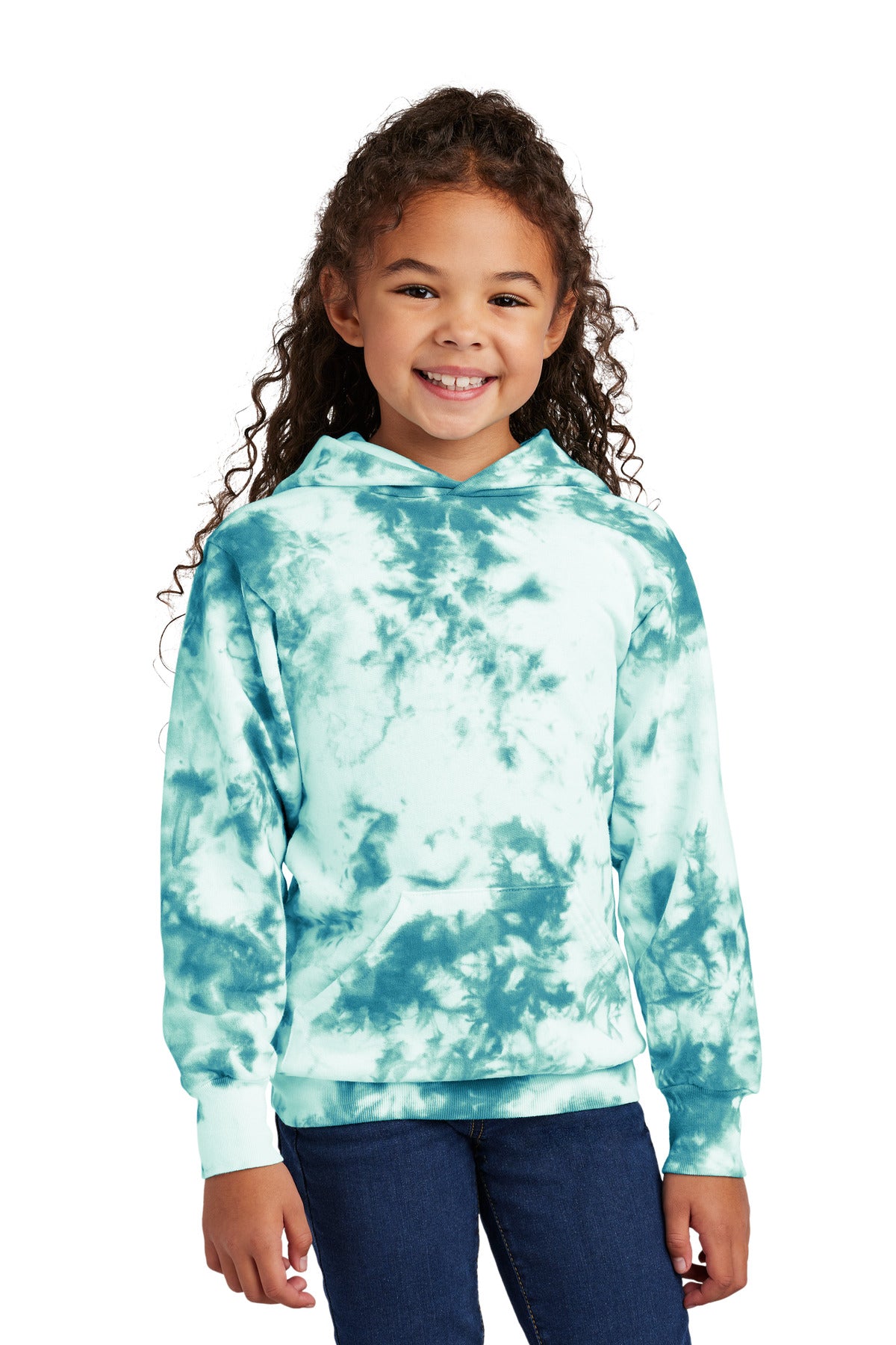 Port & Company PC144Y Youth Crystal Tie-Dye Pullover Hoodie | Port & Co PC144Y