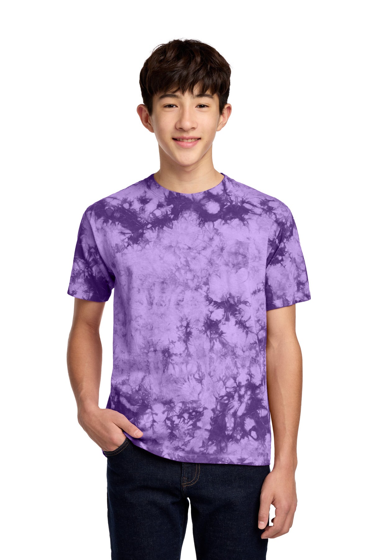 Port & Company PC145Y Youth Crystal Tie-Dye Tee | Port & Co PC145Y