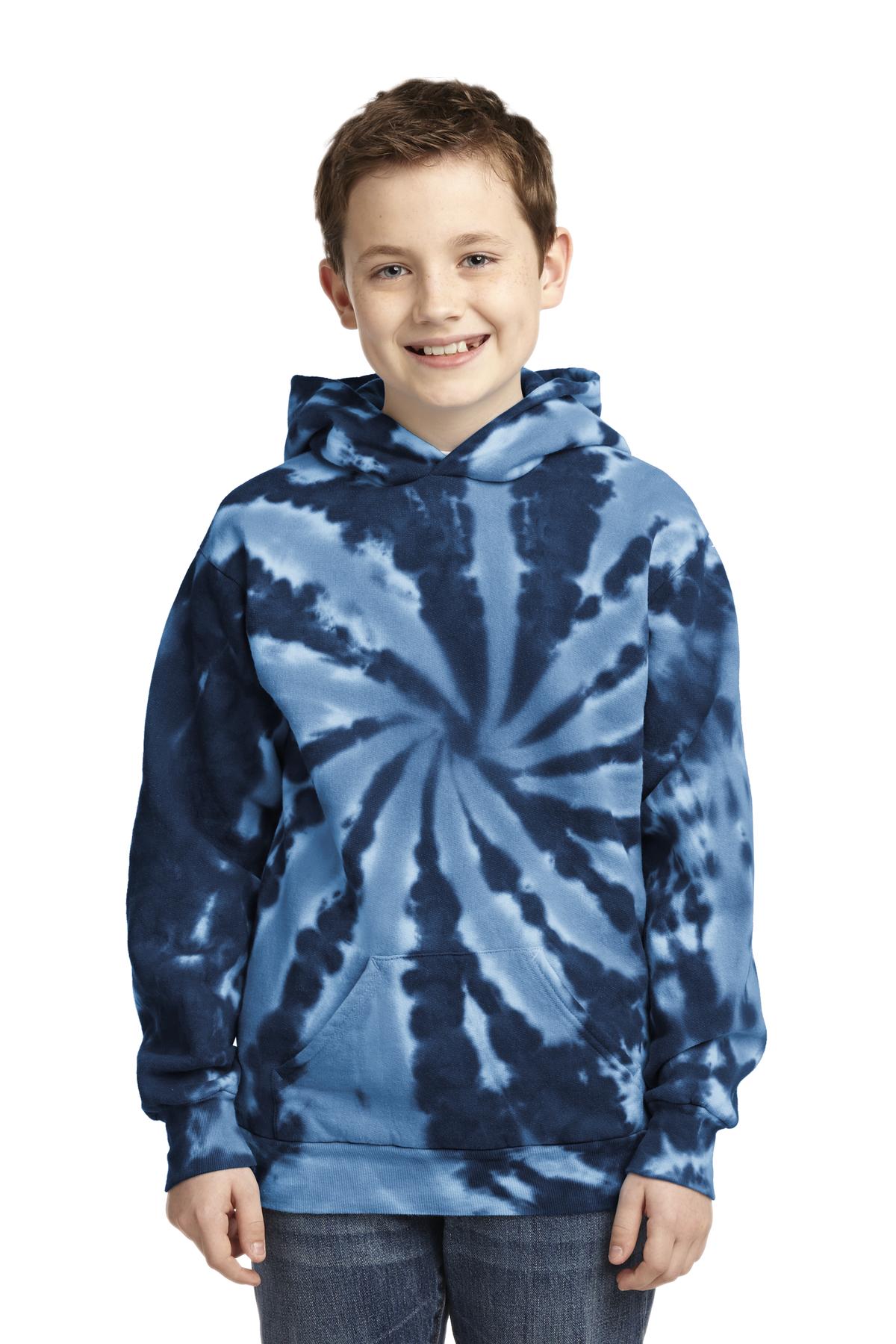 Port & Co ™ Youth Tie-Dye Pullover Hooded Sweatshirt. PC146Y - Port & Company PC146Y