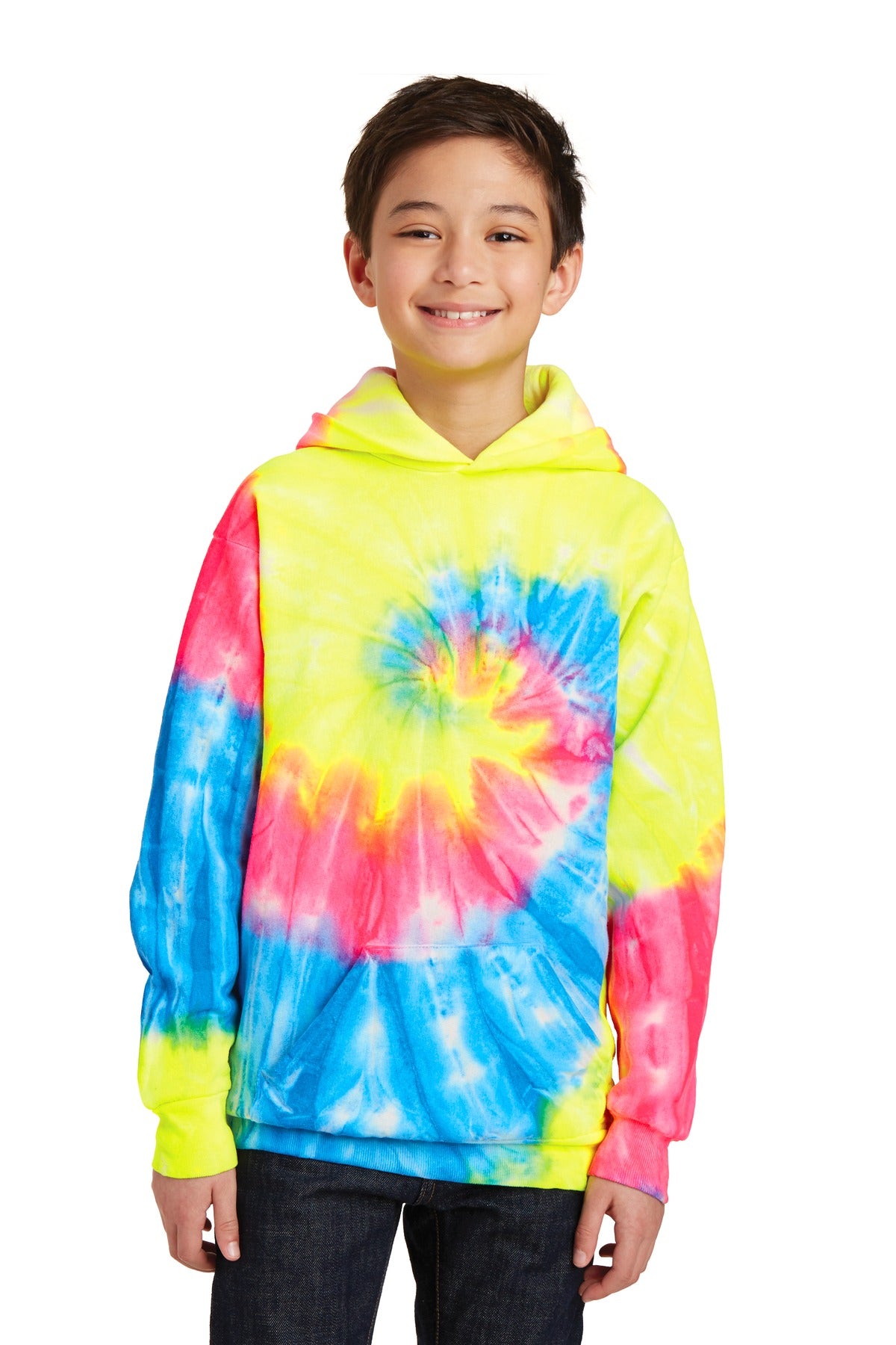 Port & Co ™ Youth Tie-Dye Pullover Hooded Sweatshirt. PC146Y - Port & Company PC146Y