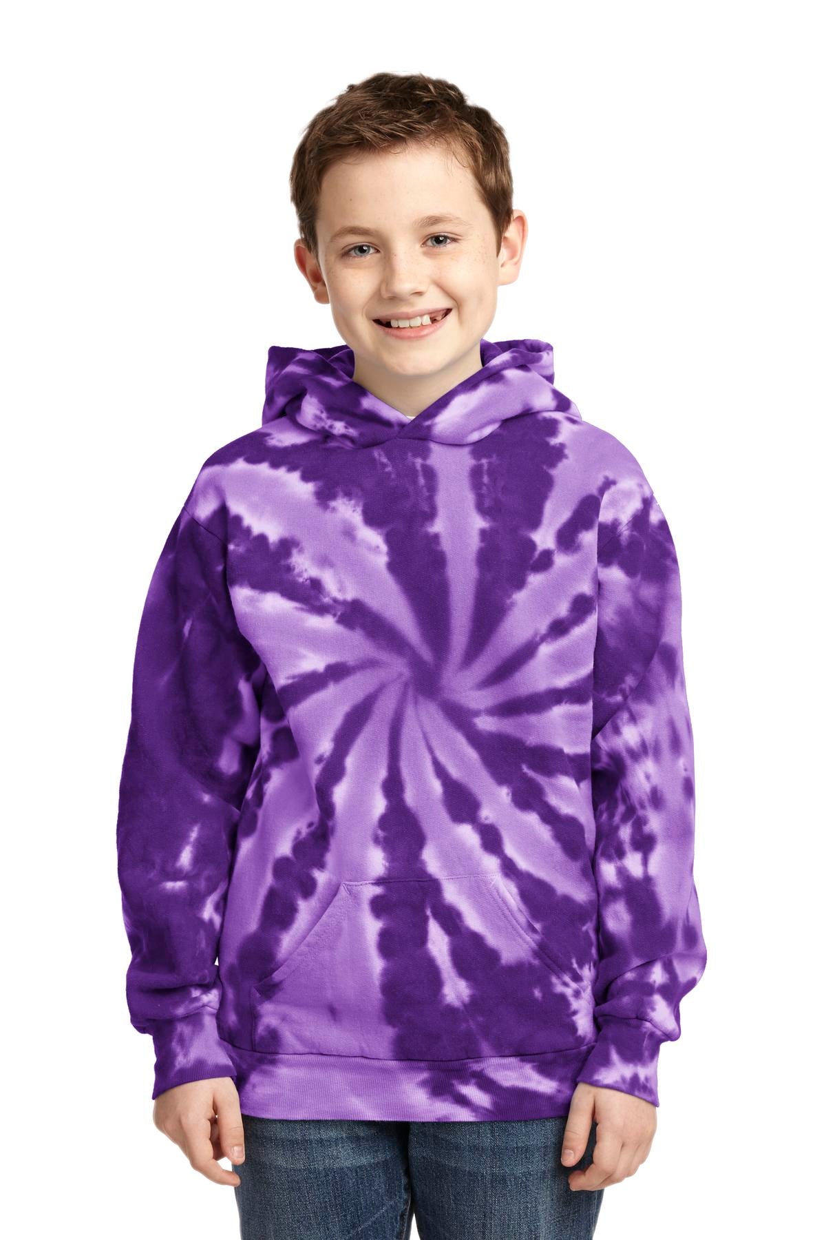 Port & Co ™ Youth Tie-Dye Pullover Hooded Sweatshirt. PC146Y - Port & Company PC146Y